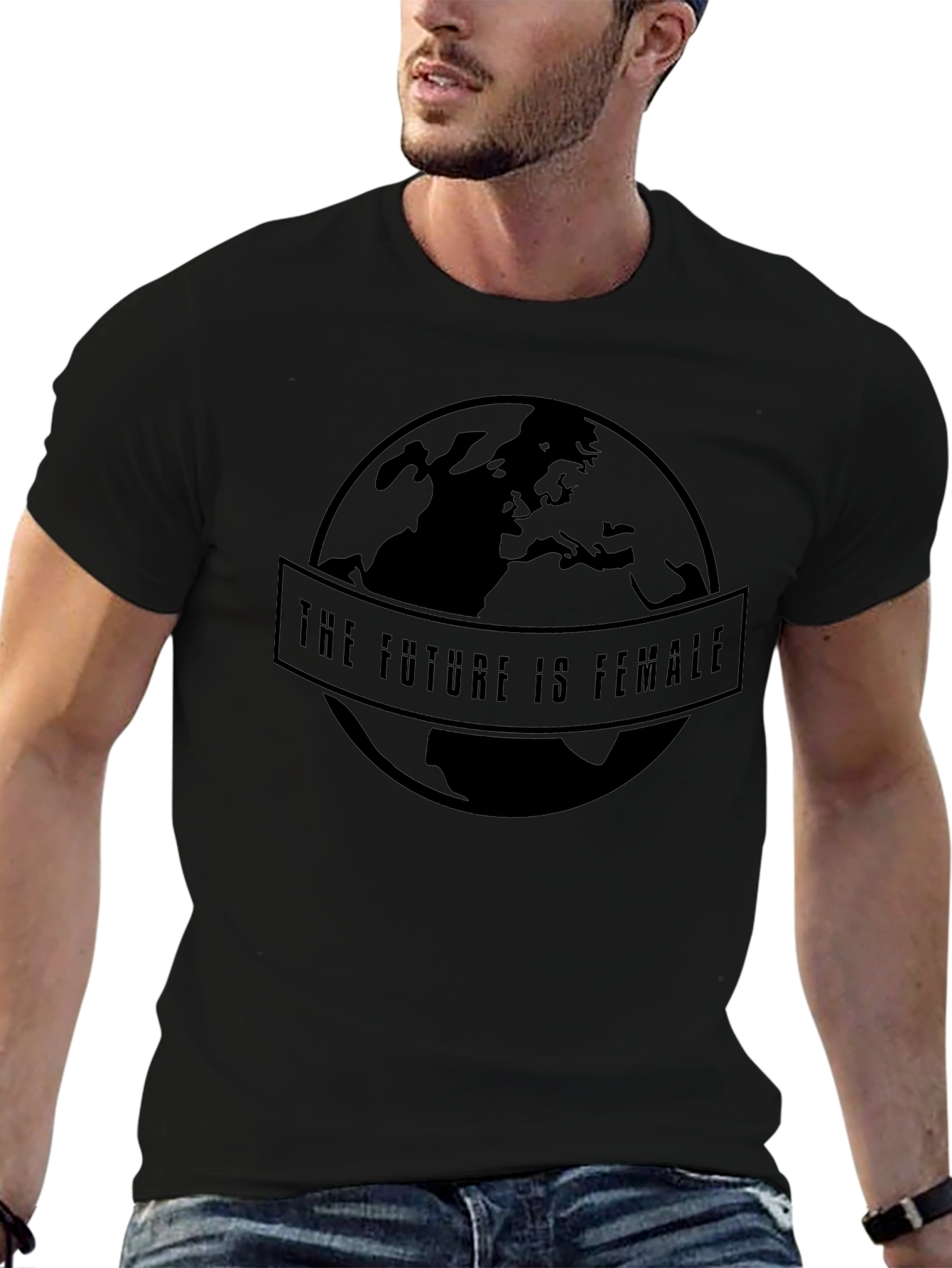 The Future is Female Black Graphic T-Shirt