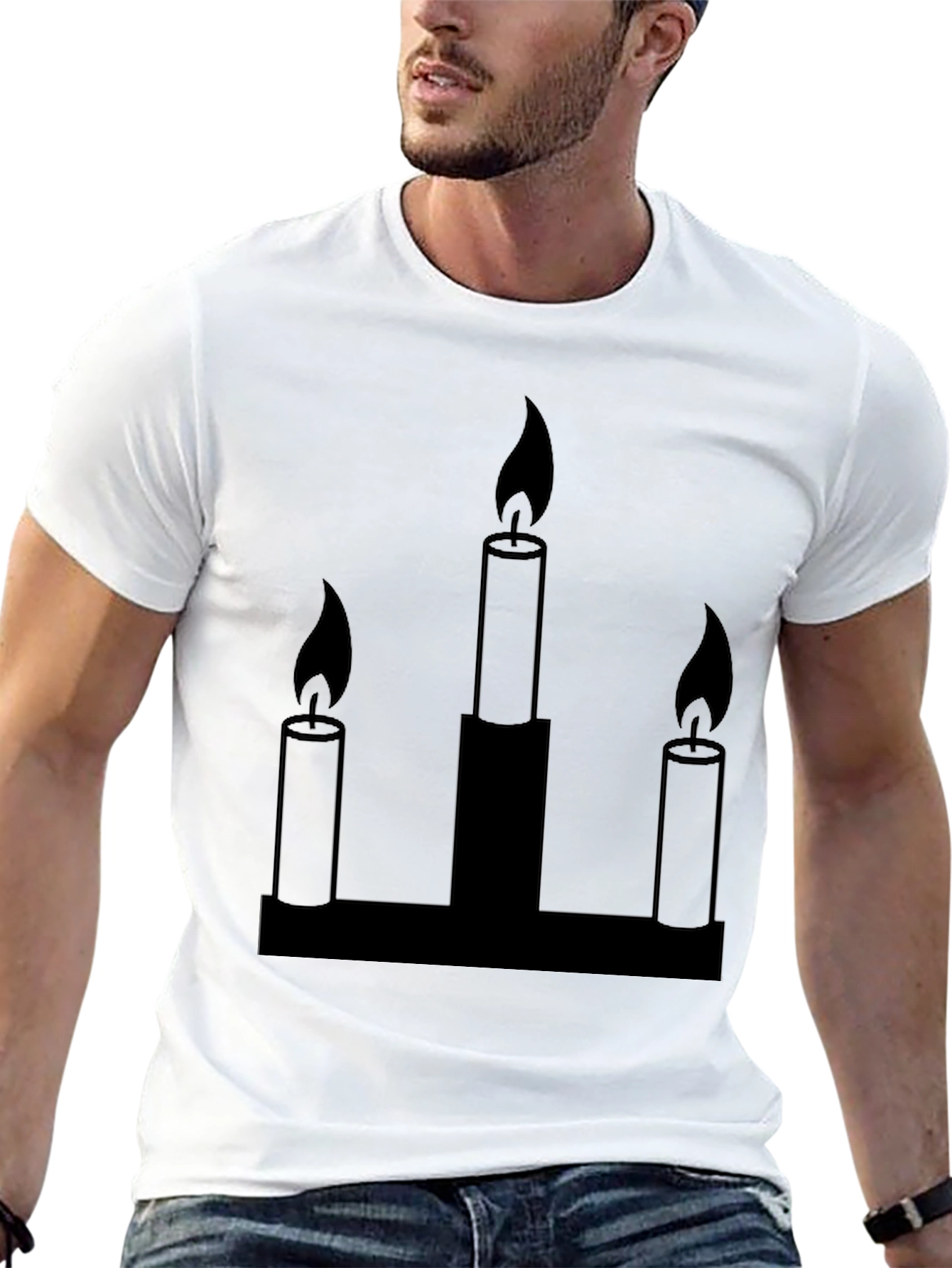 Candleabra Graphic Tee - Black