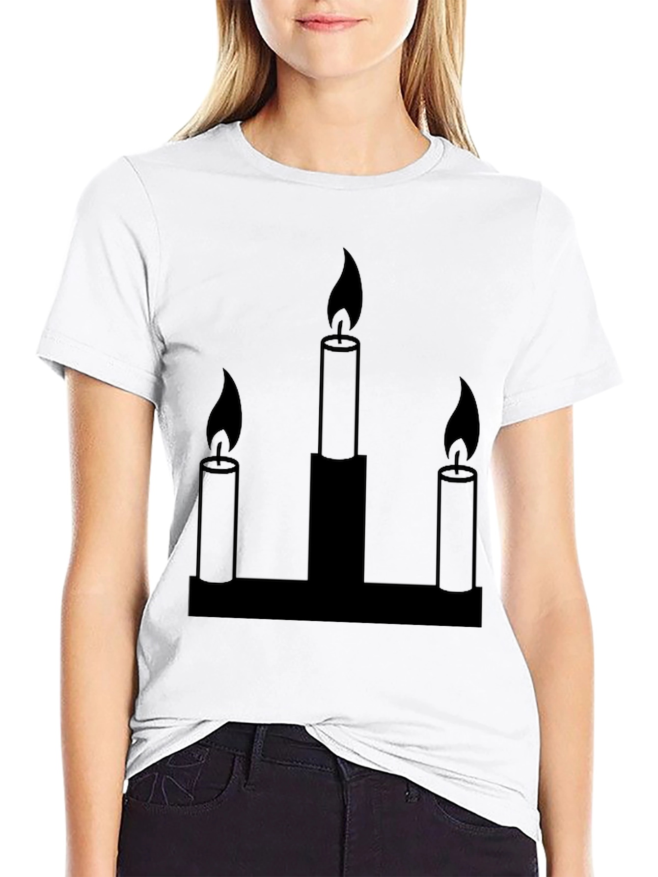Candleabra Graphic Tee - Black