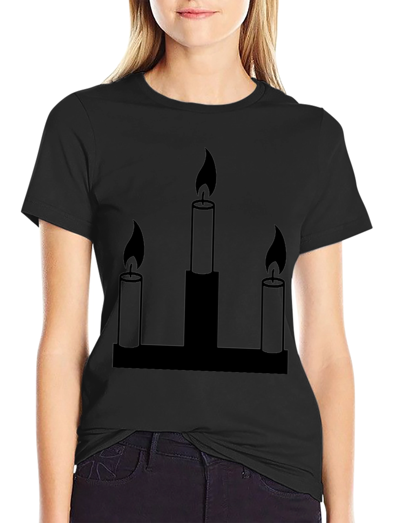 Candleabra Graphic Tee - Black