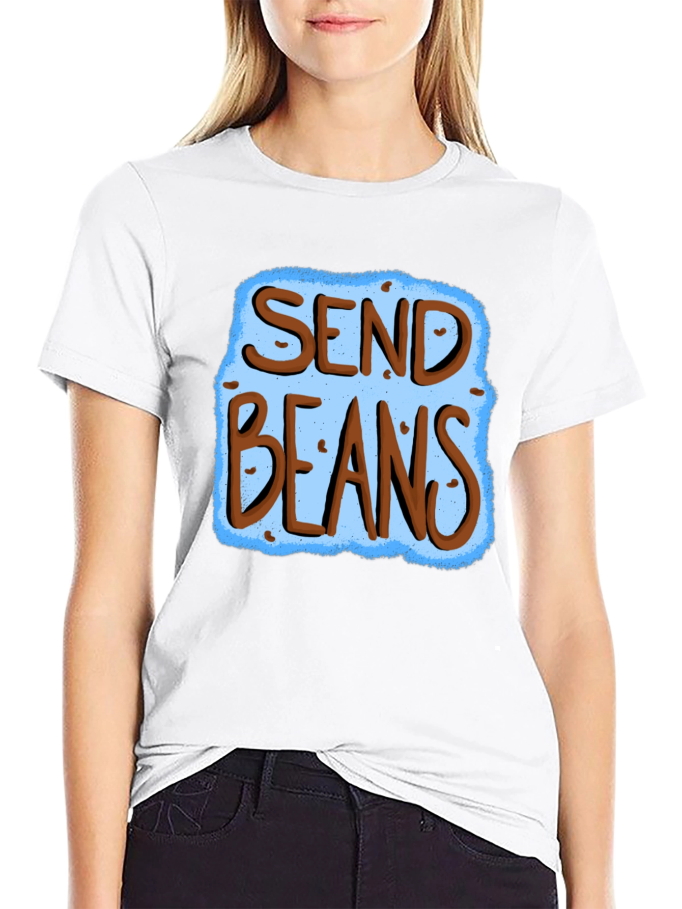 Send Beans Graphic T-Shirt - Funny Foodie Tee