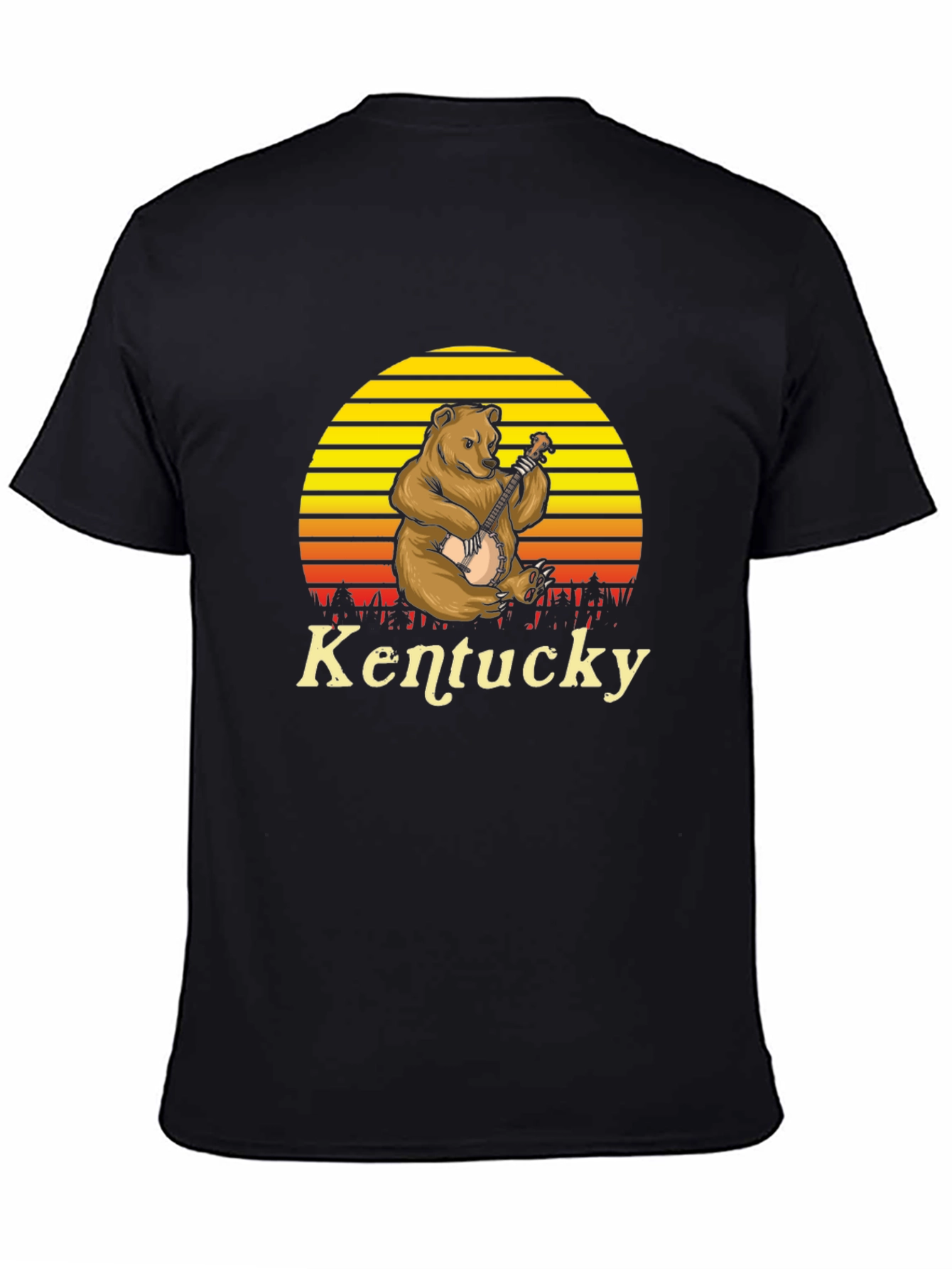 Kentucky Bear Banjo Graphic T-Shirt