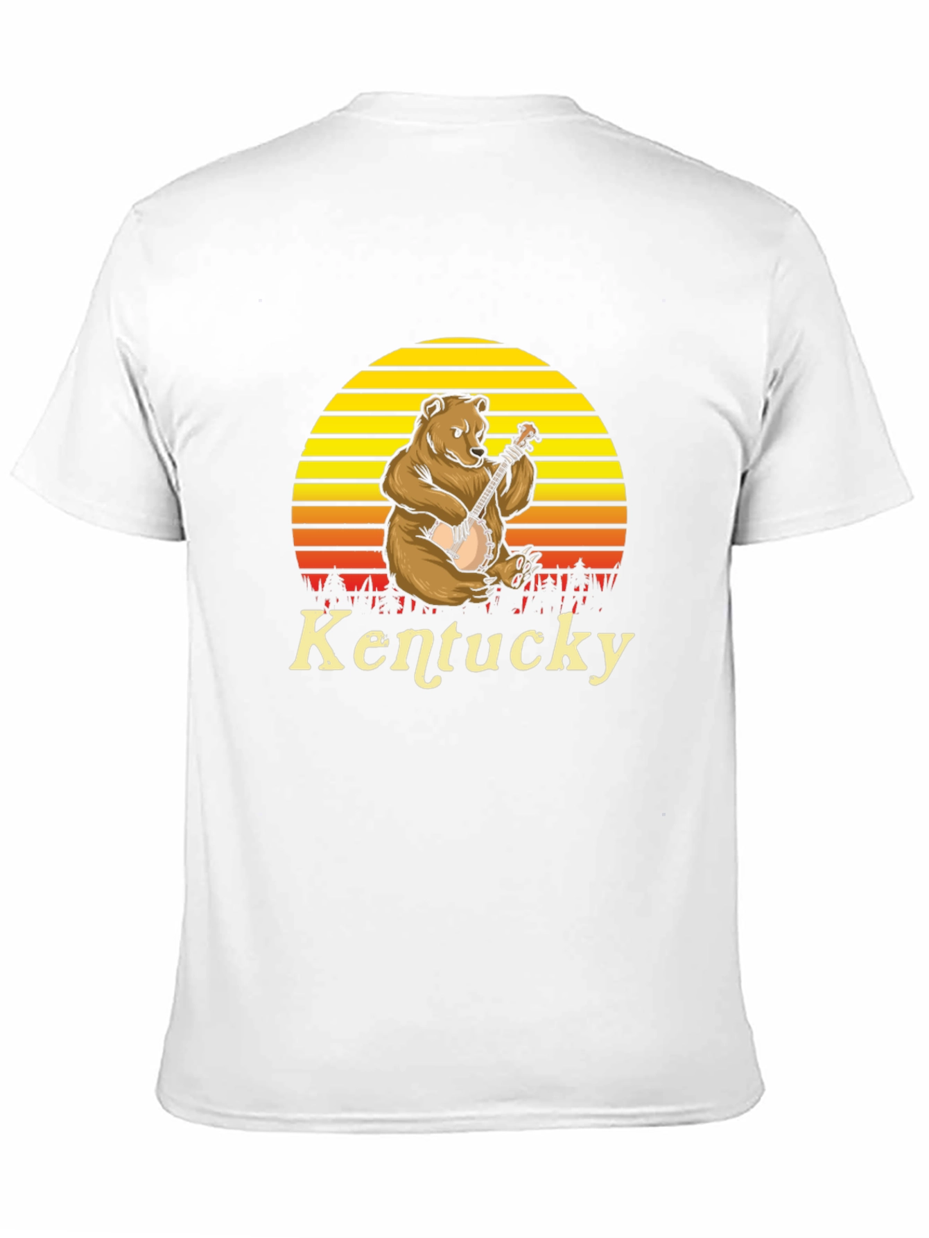 Kentucky Bear Banjo Graphic T-Shirt