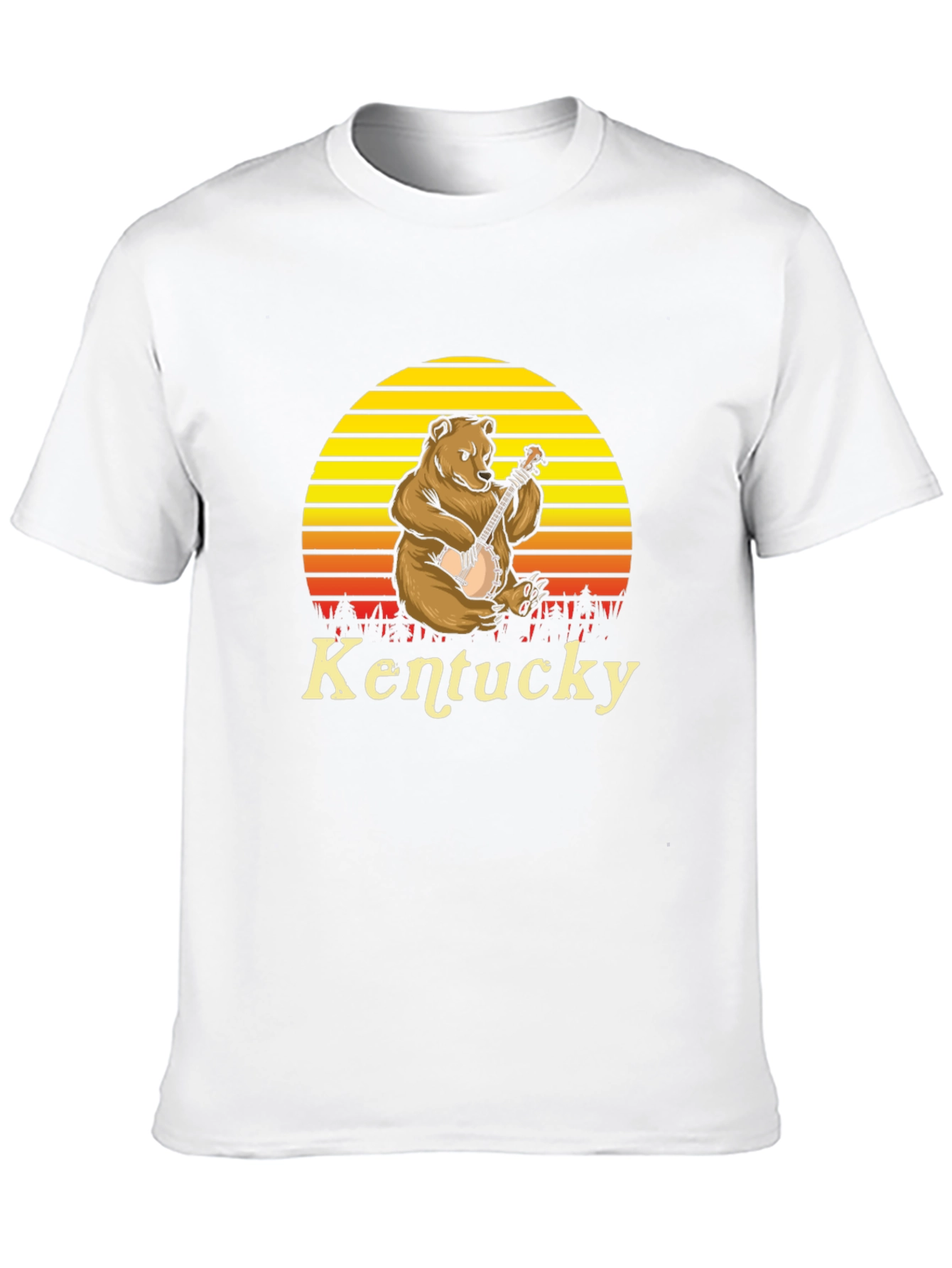 Kentucky Bear Banjo Graphic T-Shirt