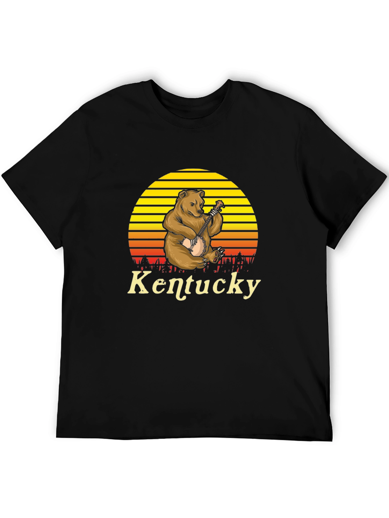 Kentucky Bear Banjo Graphic T-Shirt