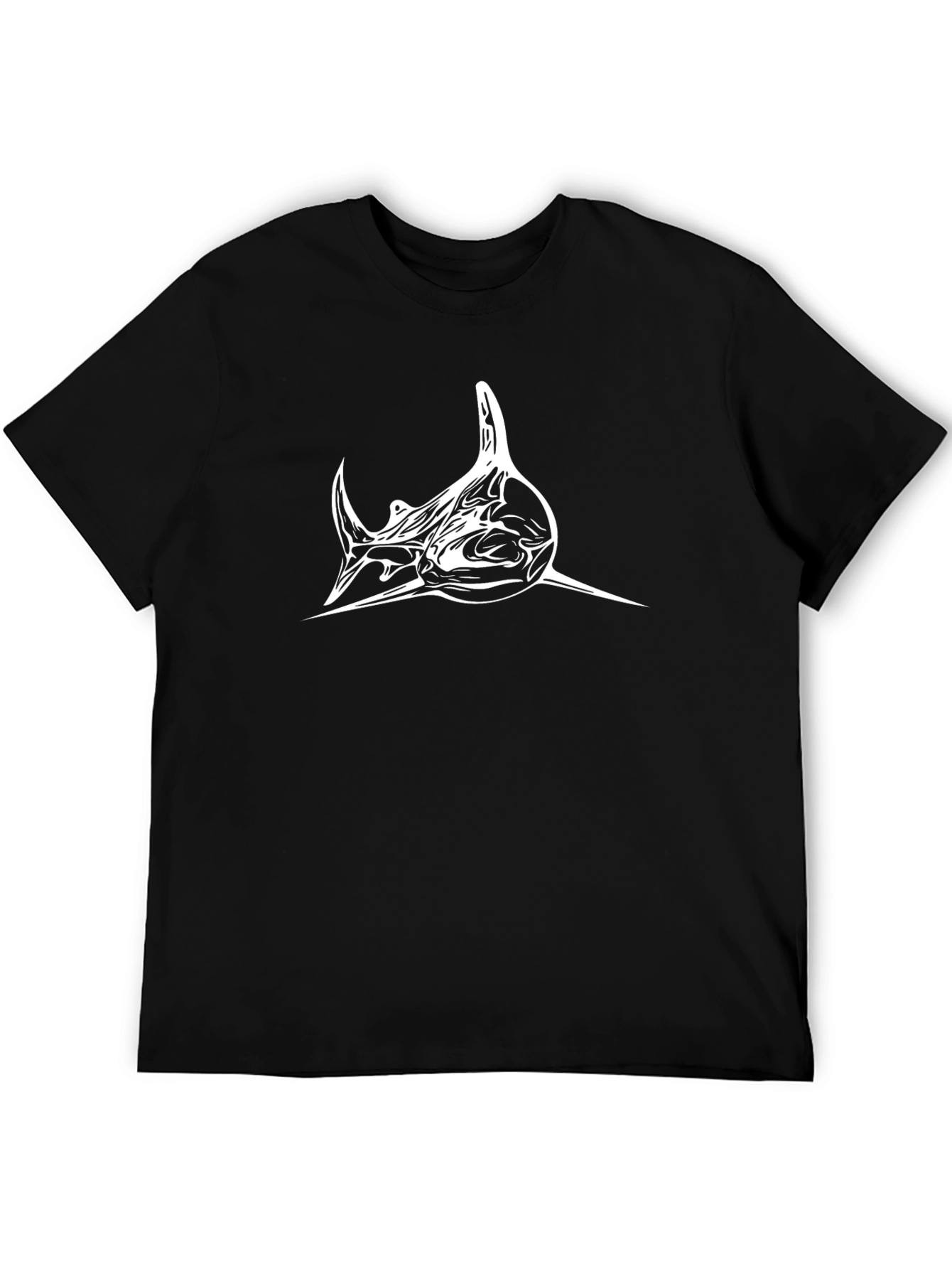 Cool Shark Graphic Black T-Shirt for Men