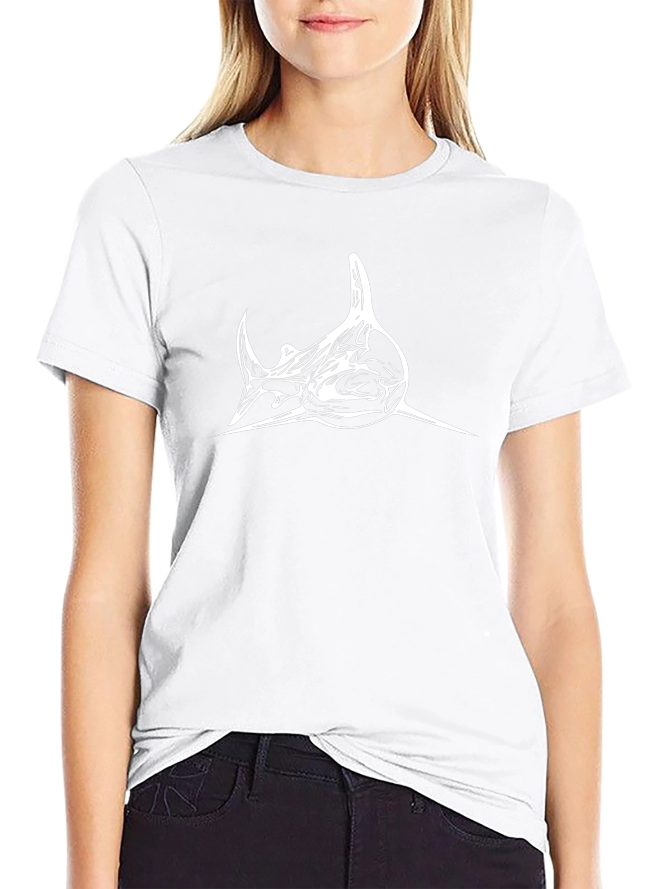 Cool Shark Graphic Black T-Shirt for Men