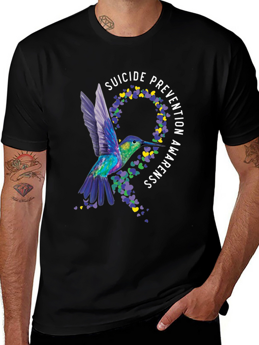 Suicide Prevention Hummingbird Graphic Tee