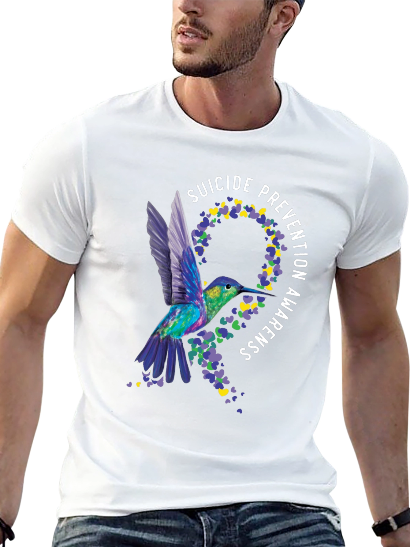 Suicide Prevention Hummingbird Graphic Tee