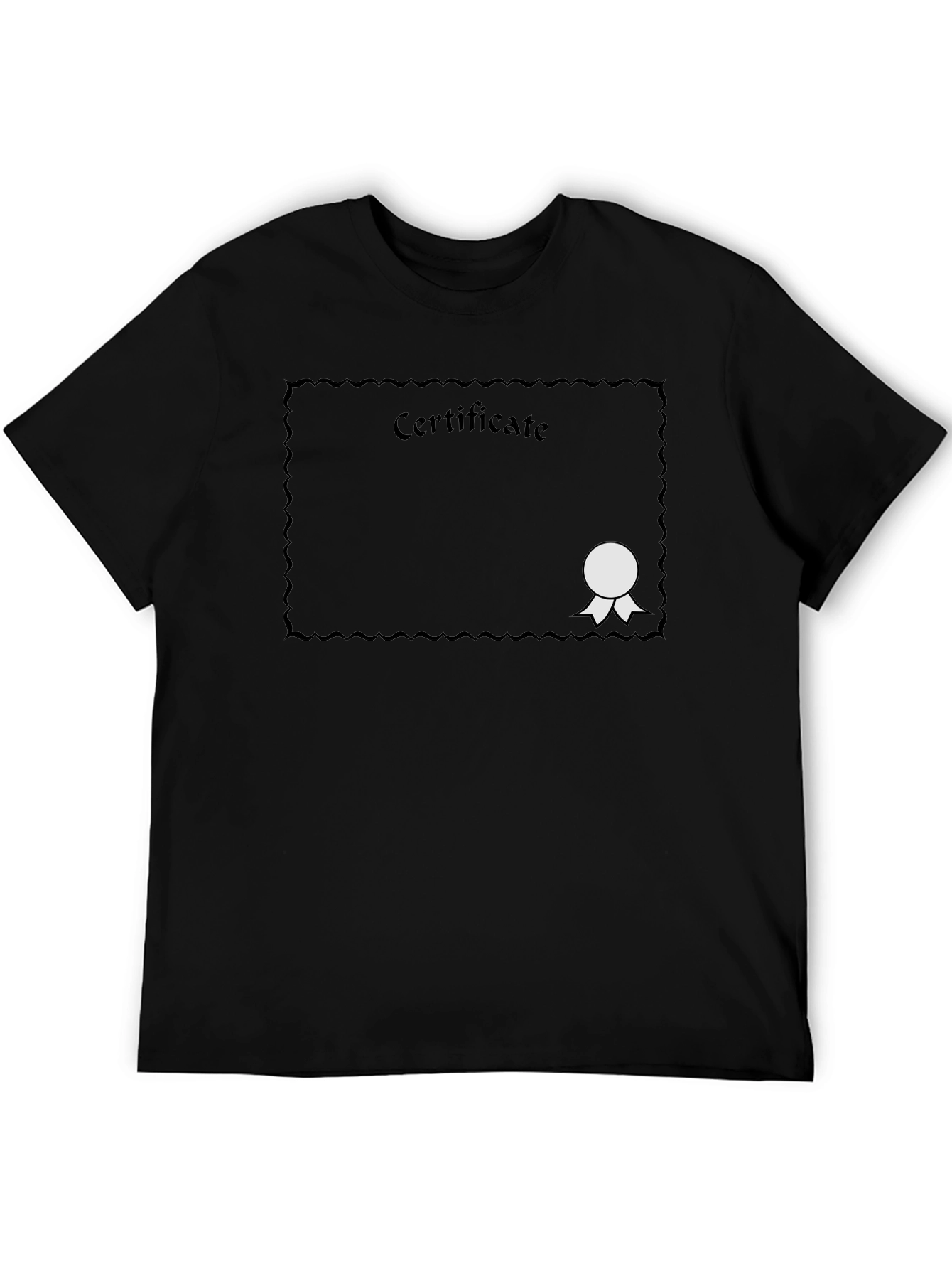 Certificate Black Graphic Tee