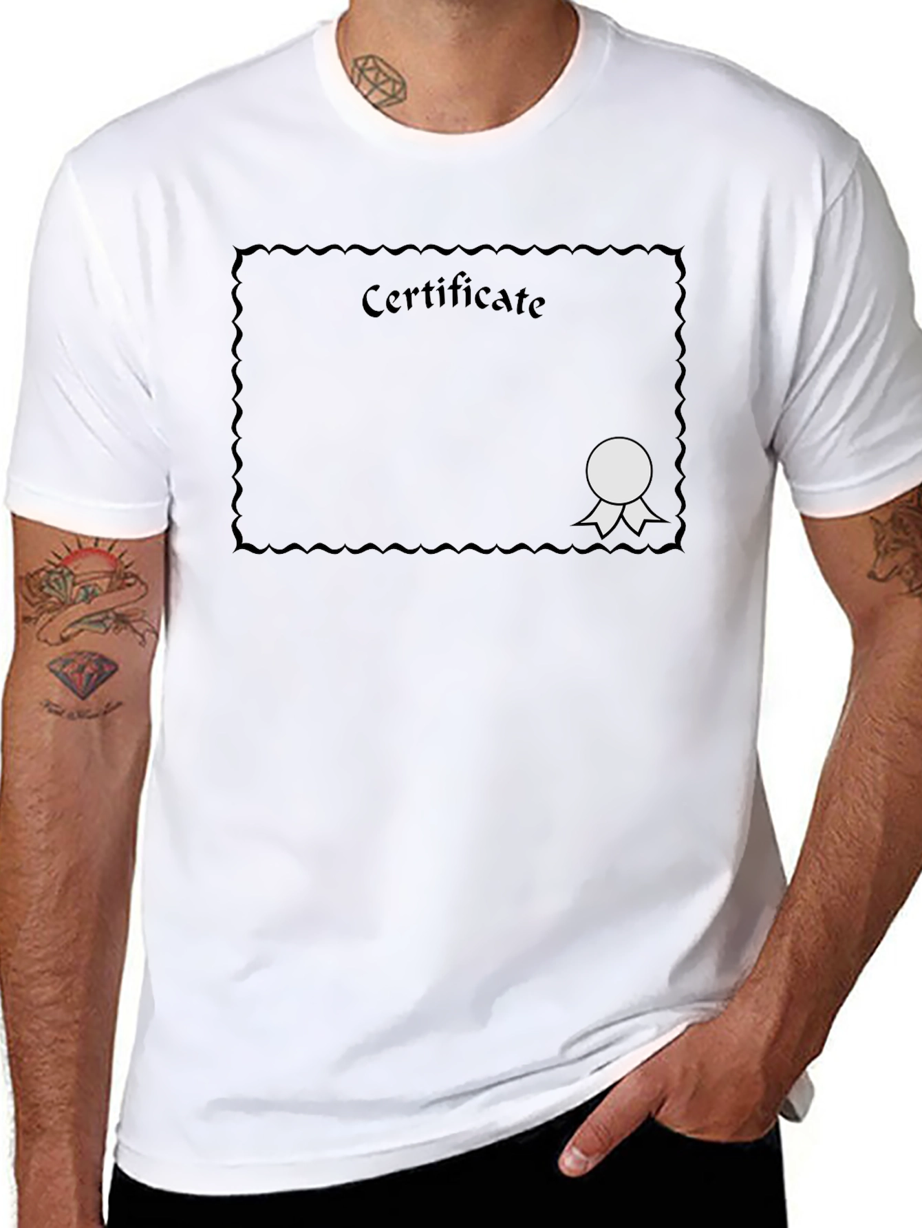 Certificate Black Graphic Tee