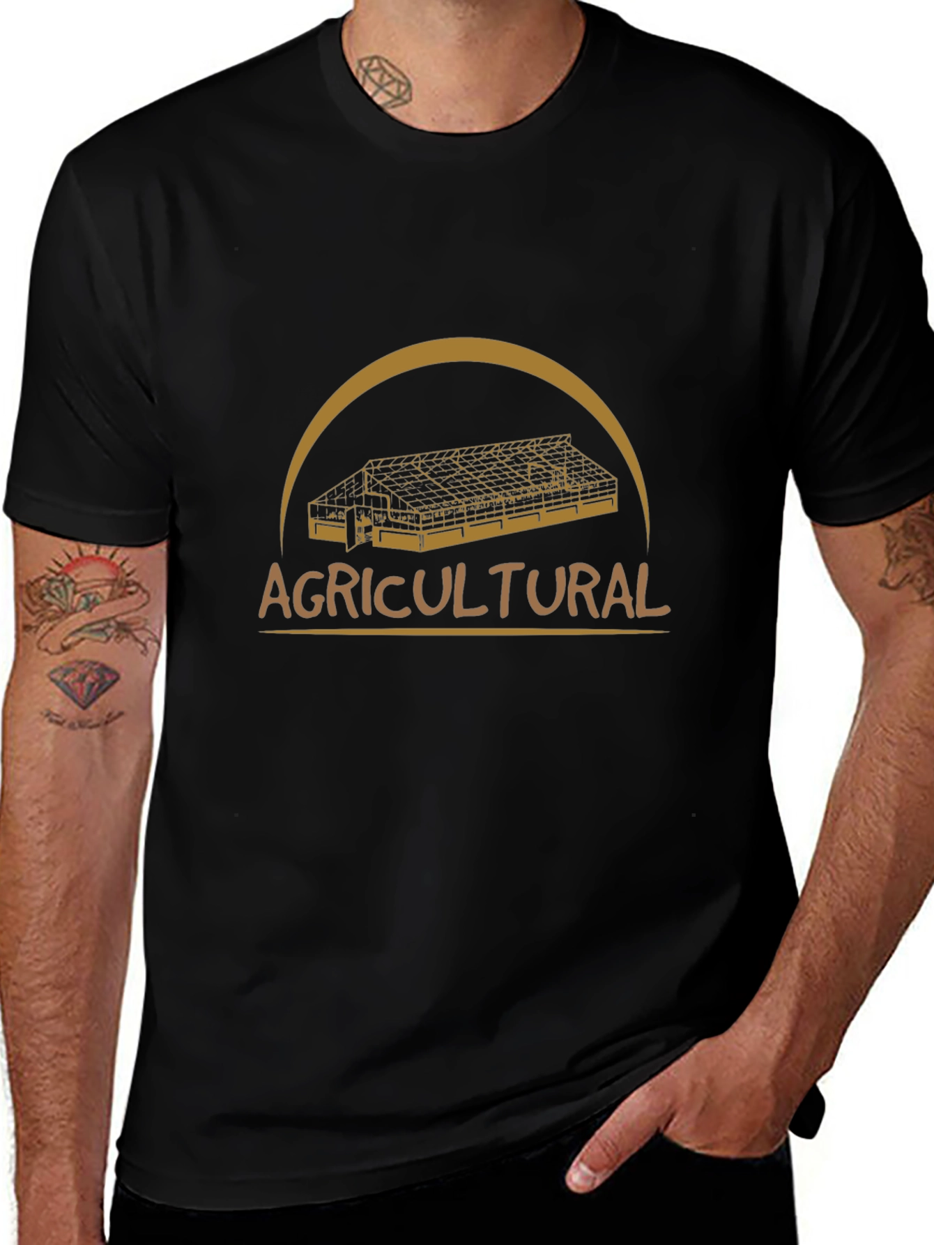 Agricultural Greenhouse Graphic T-Shirt