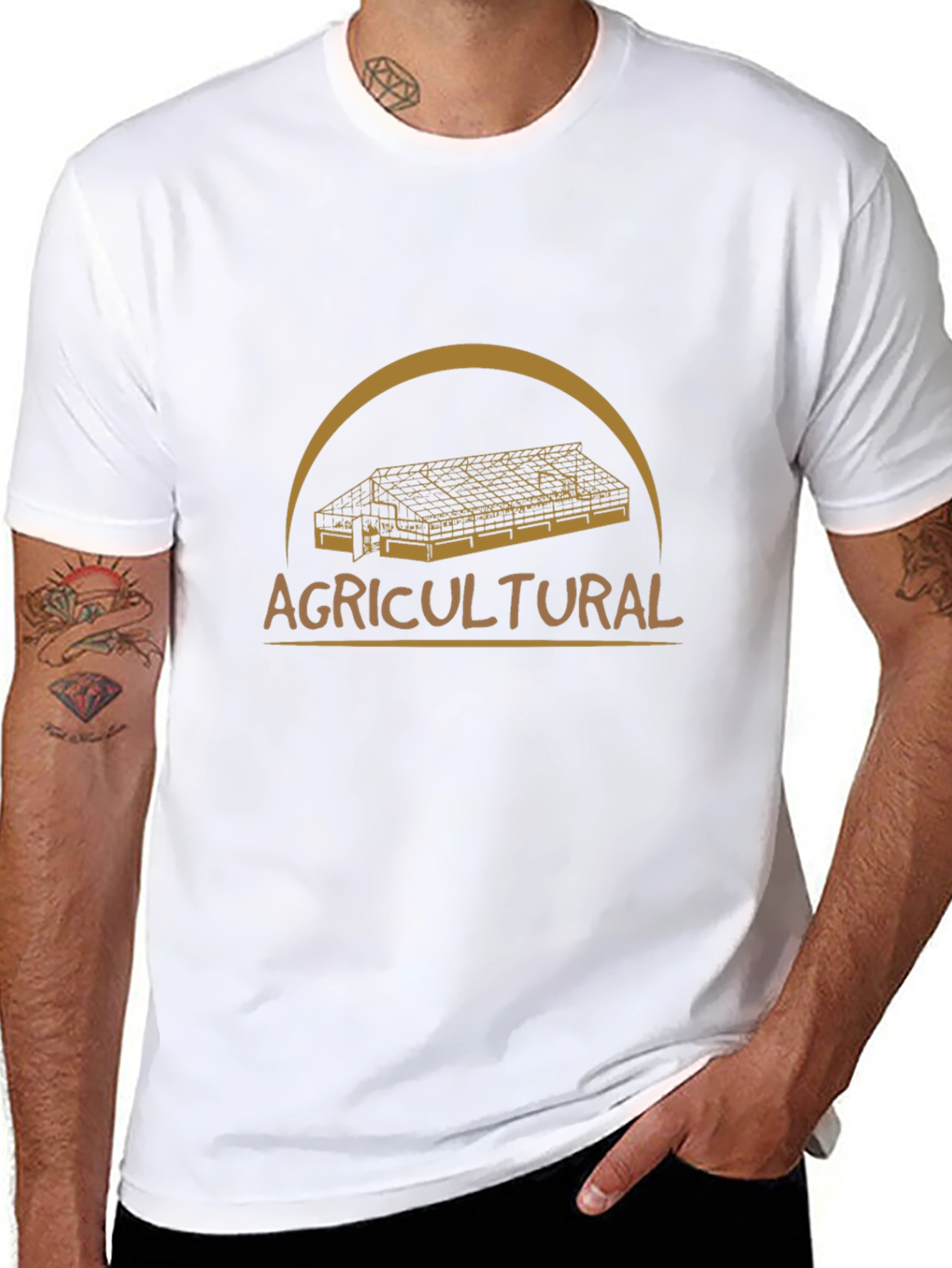 Agricultural Greenhouse Graphic T-Shirt