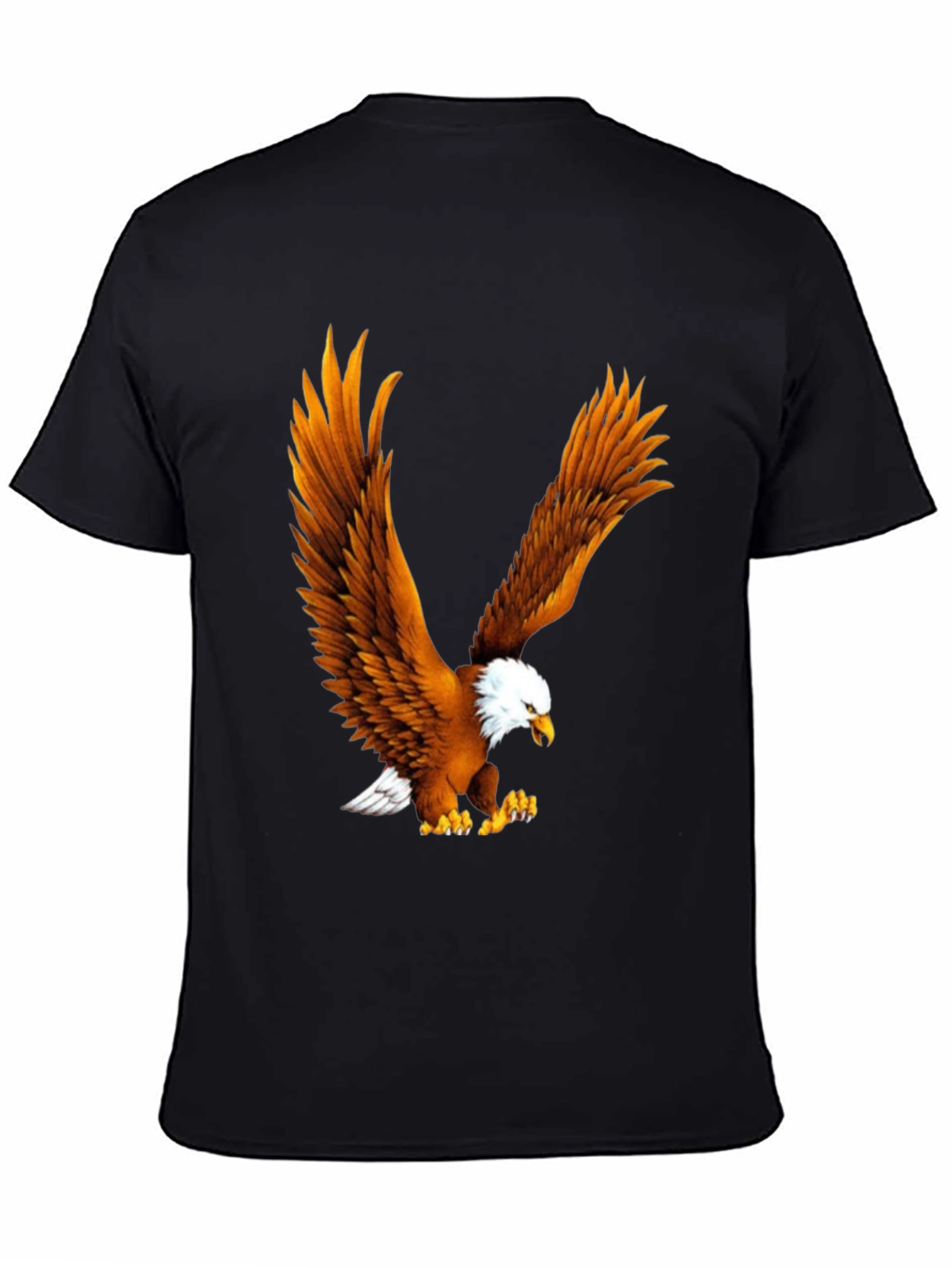 Eagle Print Black T-Shirt