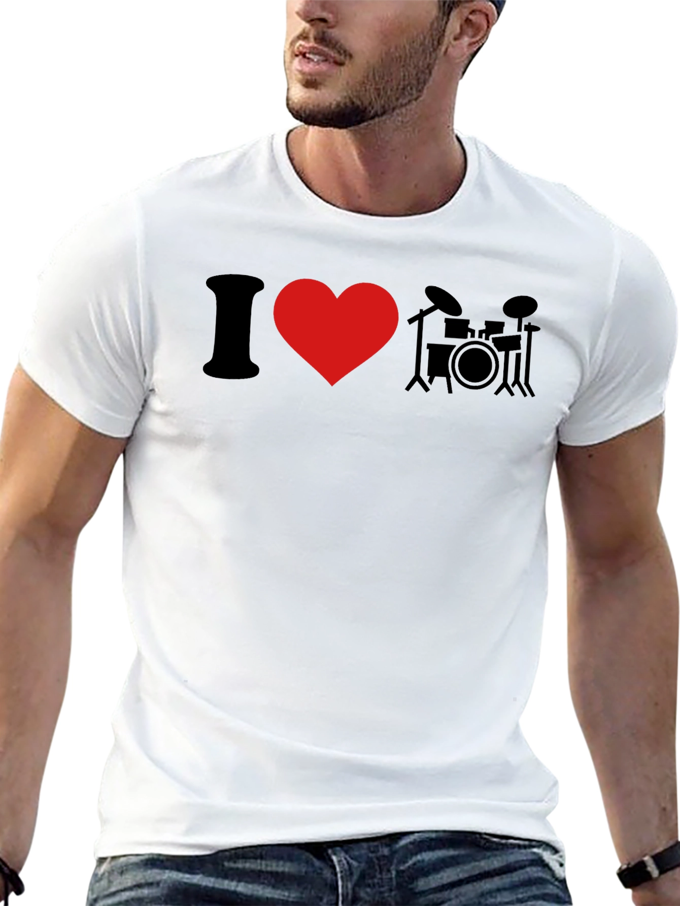 I Heart Drums Graphic T-Shirt