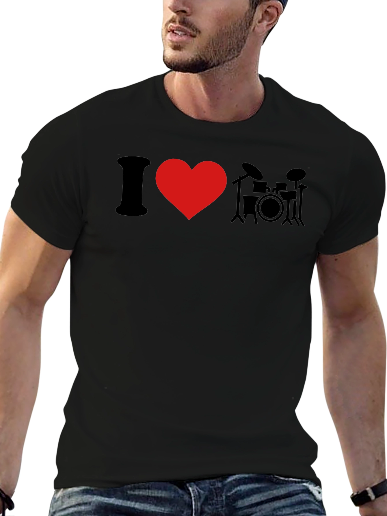 I Heart Drums Graphic T-Shirt