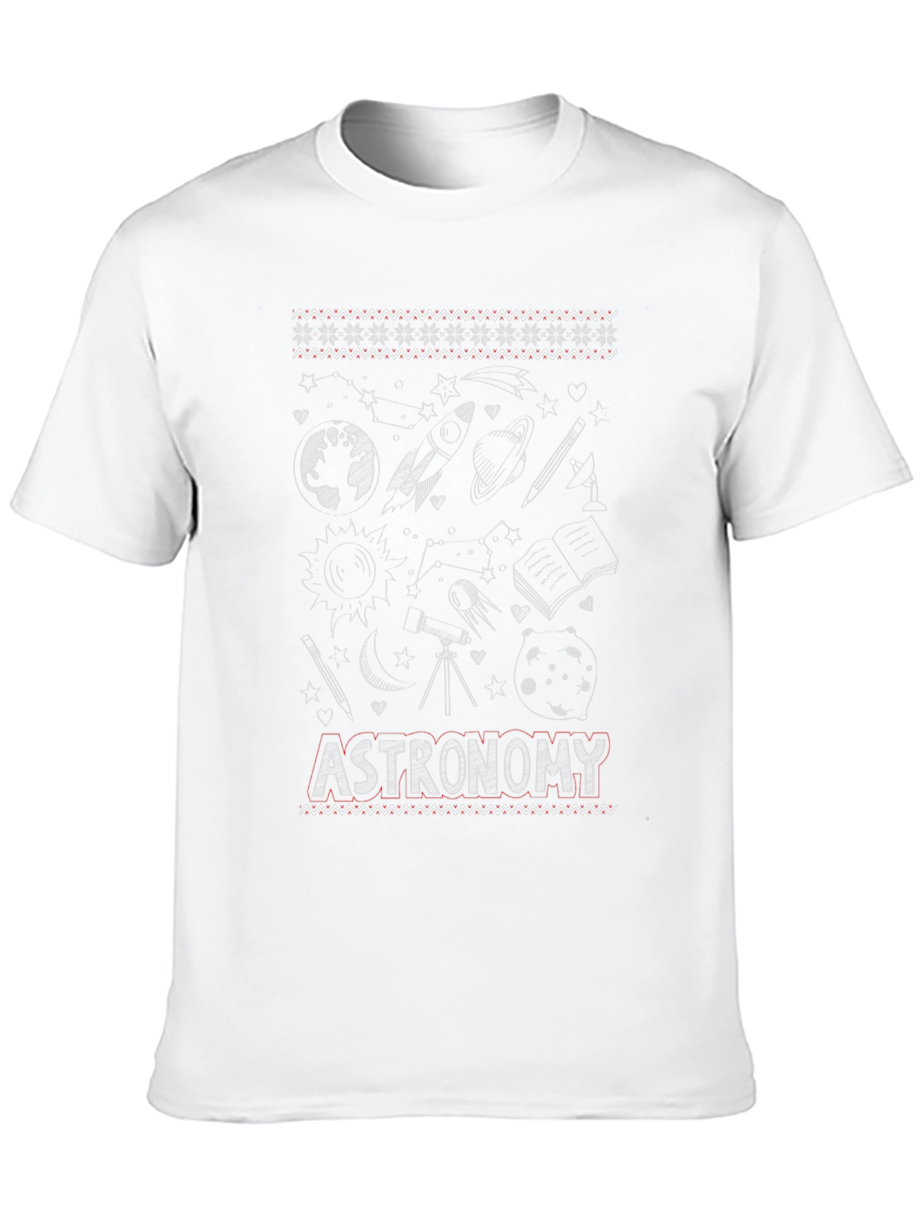 Astronomy Themed Graphic T-Shirt