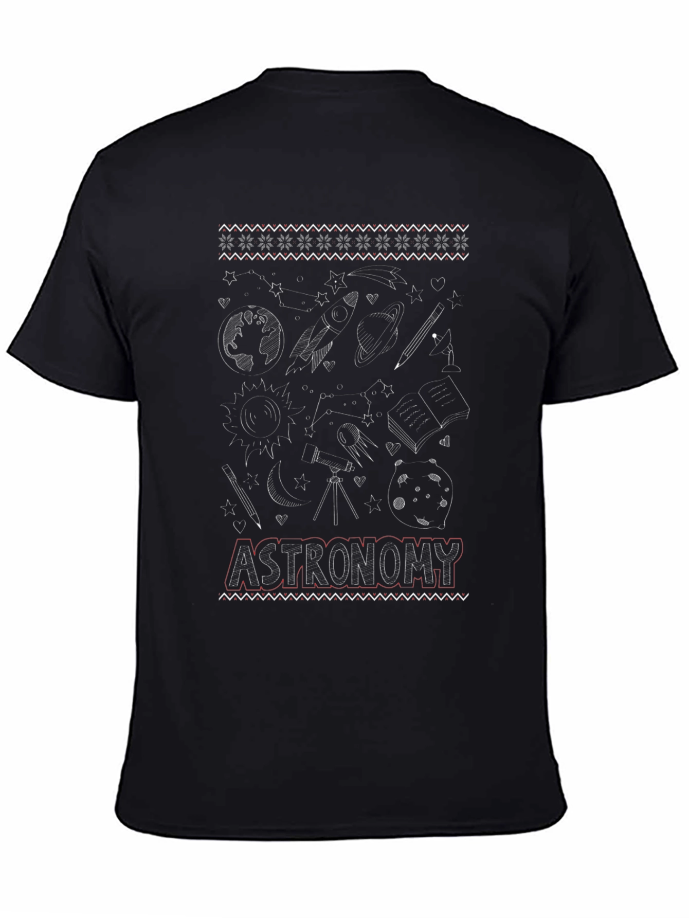 Astronomy Themed Graphic T-Shirt