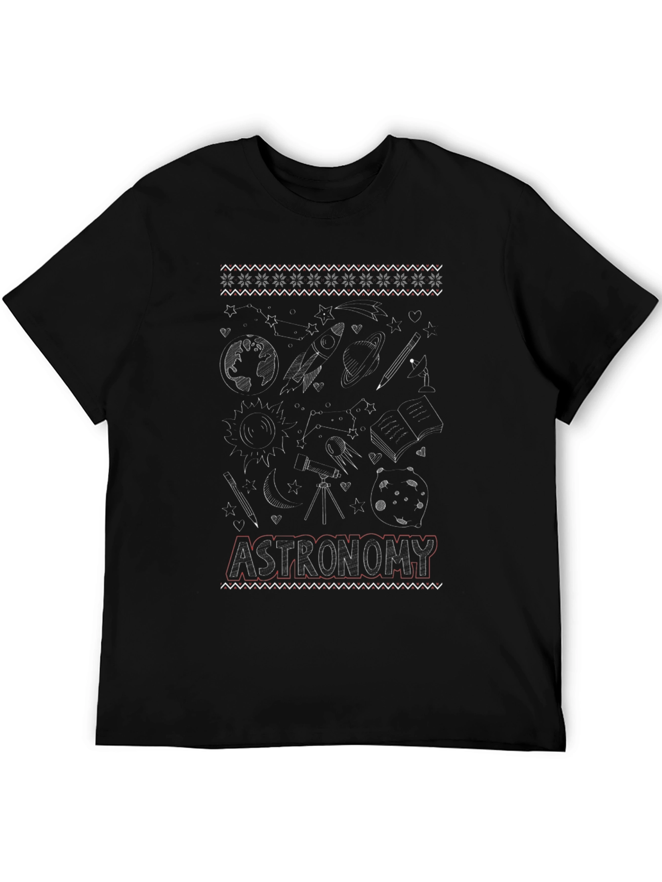 Astronomy Themed Graphic T-Shirt