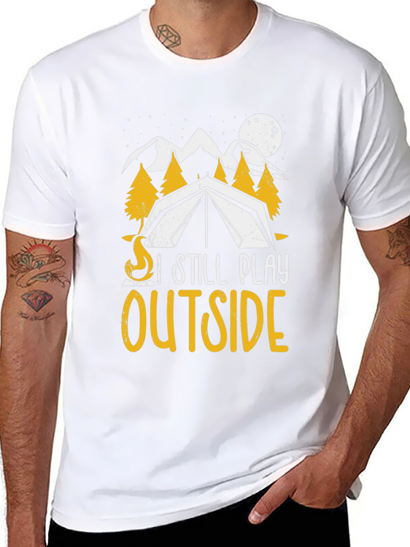 I Still Play Outside Camping T-Shirt