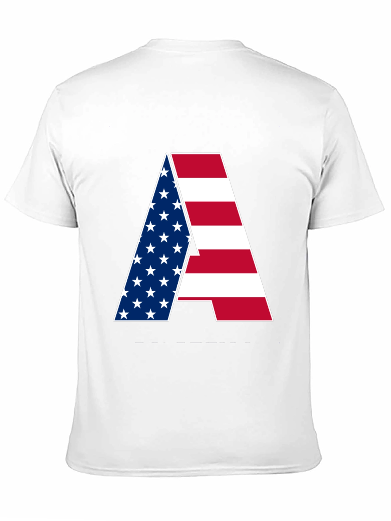 American Flag Letter Graphic Tee