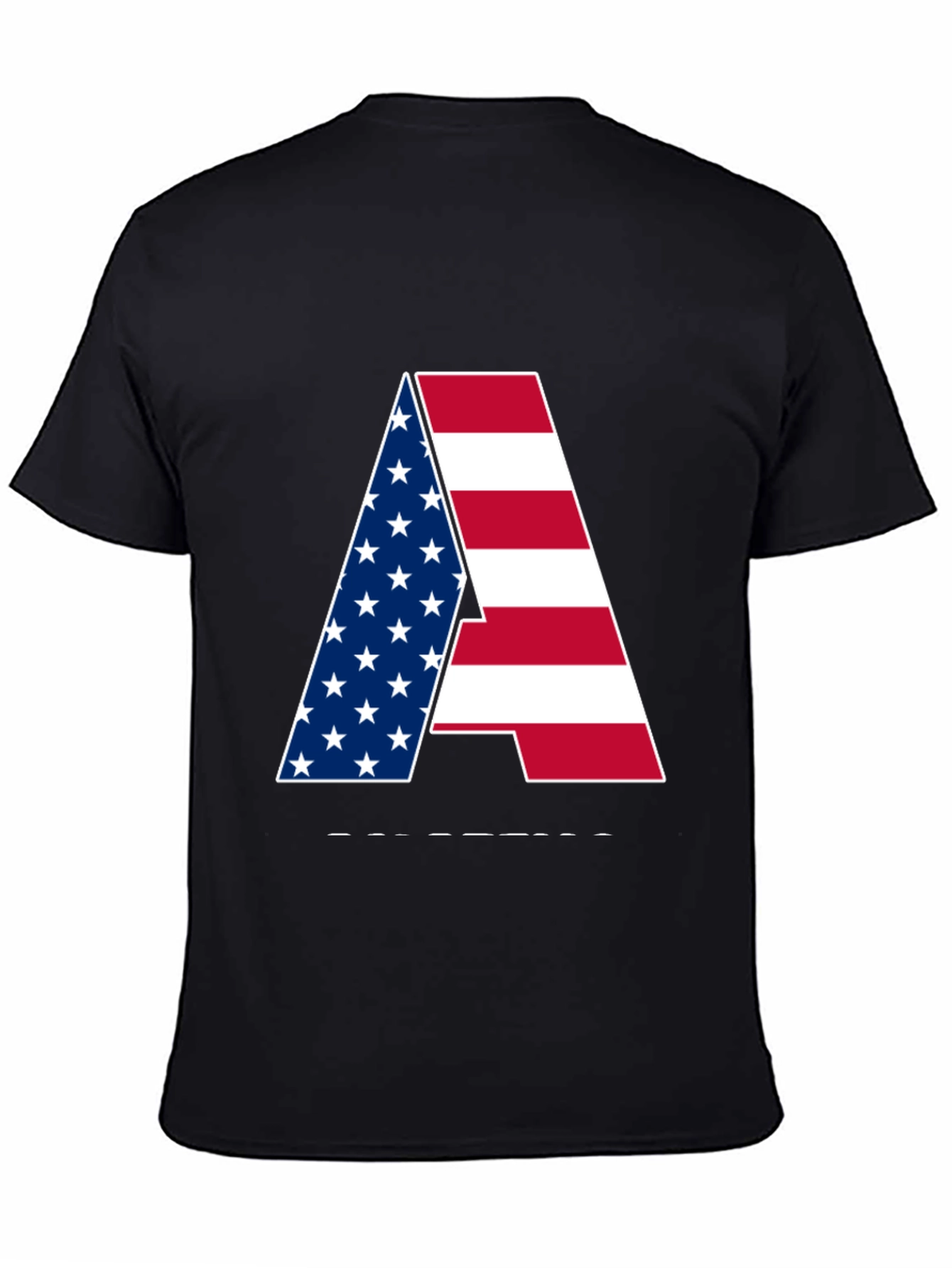 American Flag Letter Graphic Tee