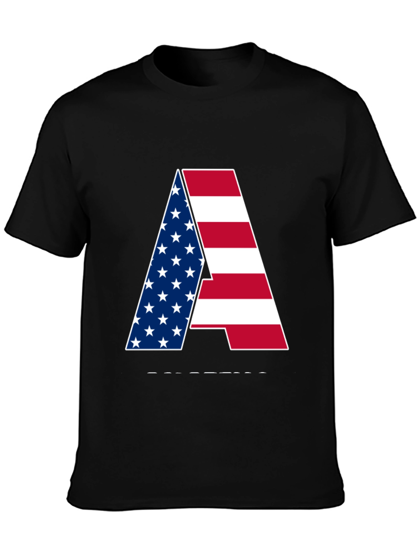 American Flag Letter Graphic Tee