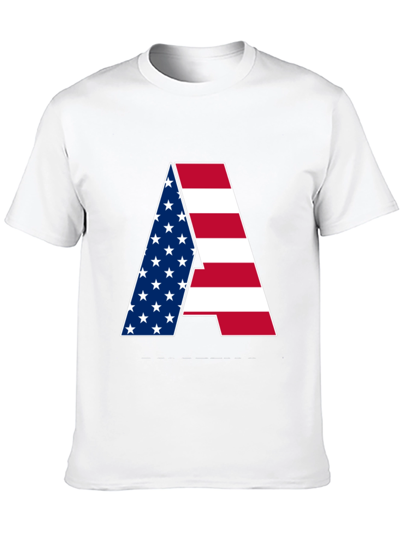 American Flag Letter Graphic Tee