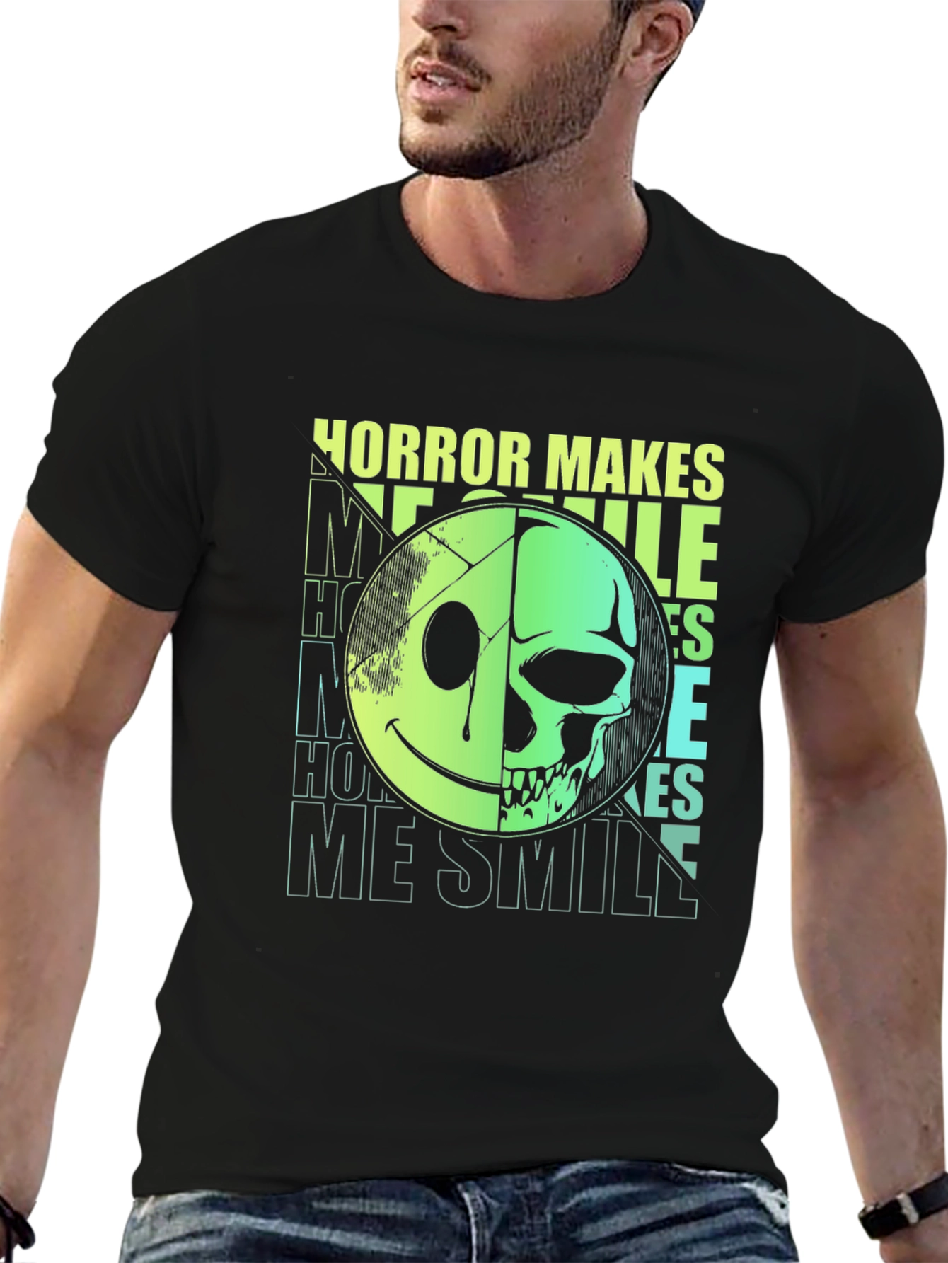 Horror Makes Me Smile Graphic Tee