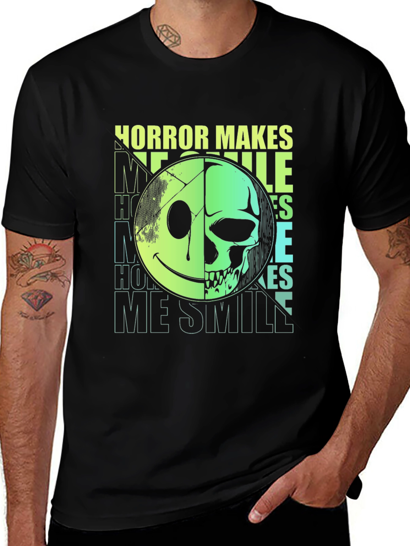 Horror Makes Me Smile Graphic Tee