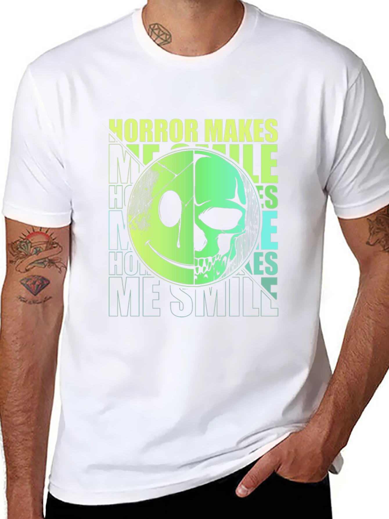 Horror Makes Me Smile Graphic Tee