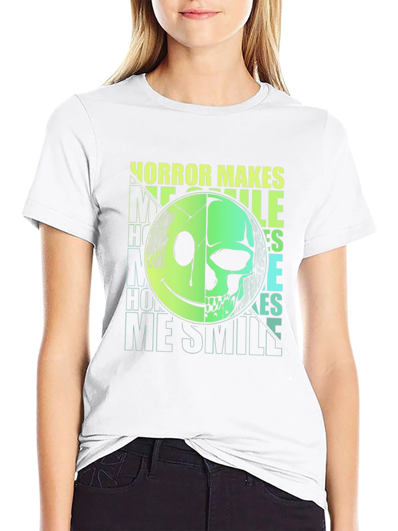 Horror Makes Me Smile Graphic Tee