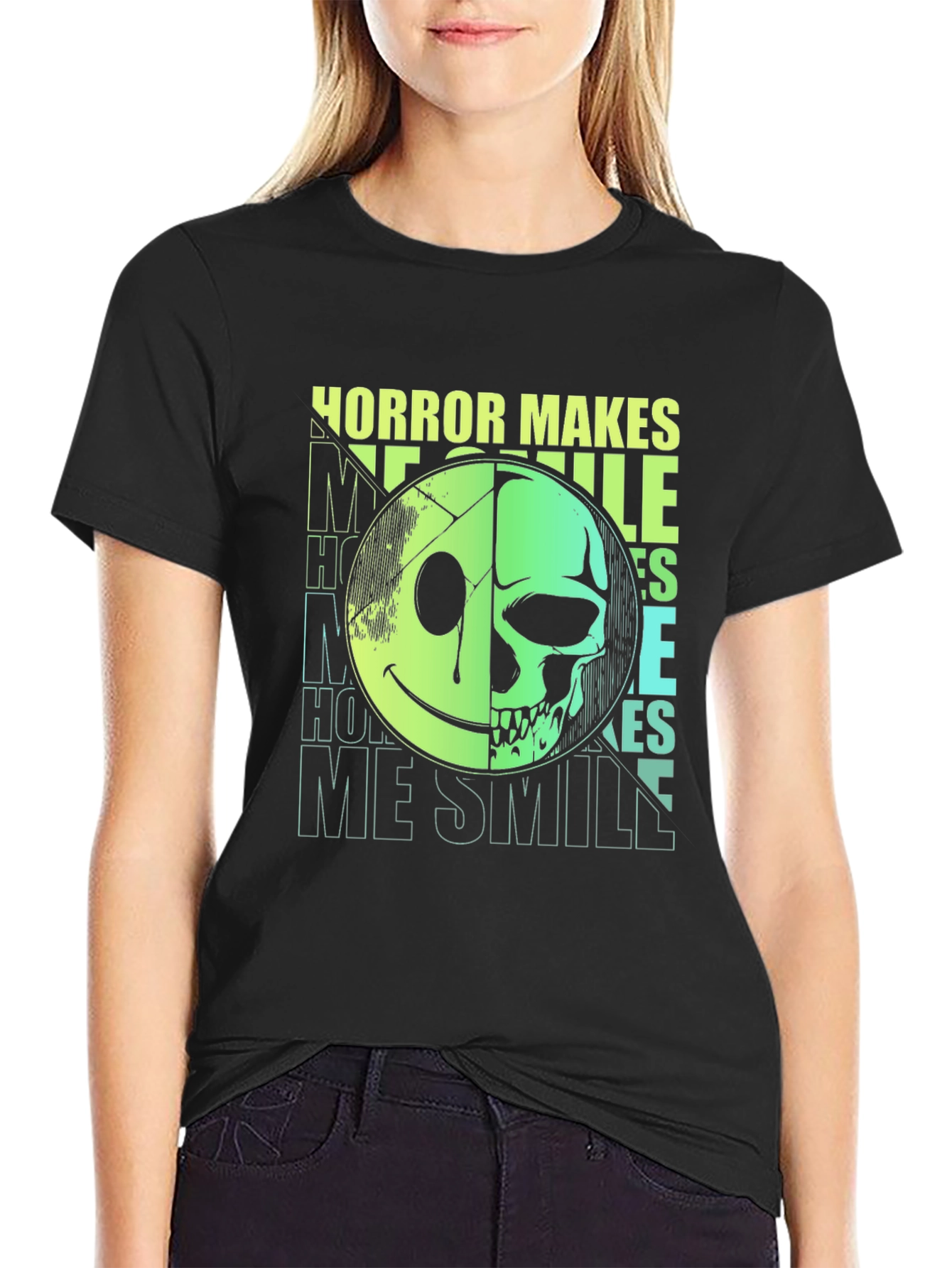 Horror Makes Me Smile Graphic Tee
