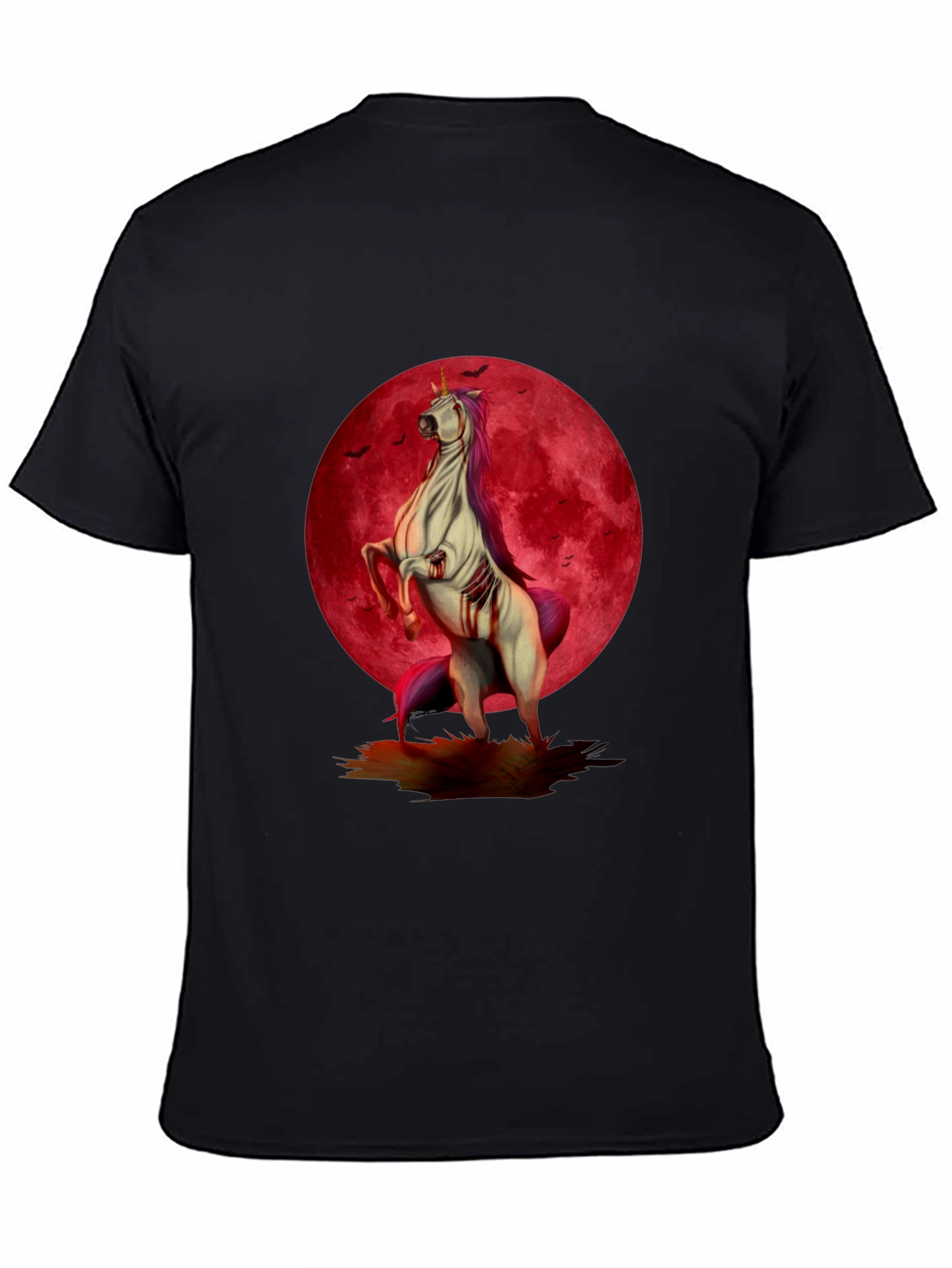 Zombie Unicorn Moon Graphic Tee
