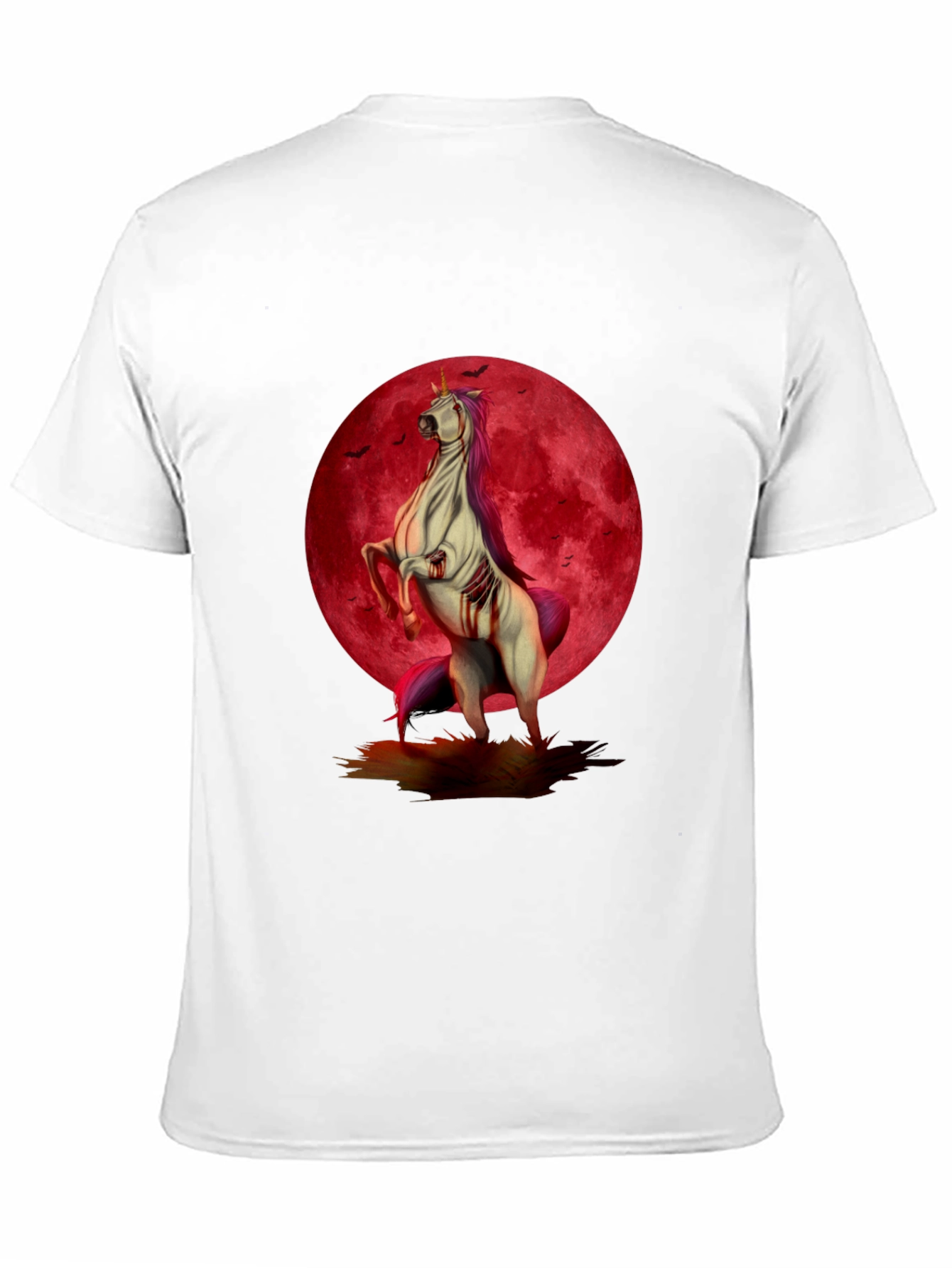 Zombie Unicorn Moon Graphic Tee