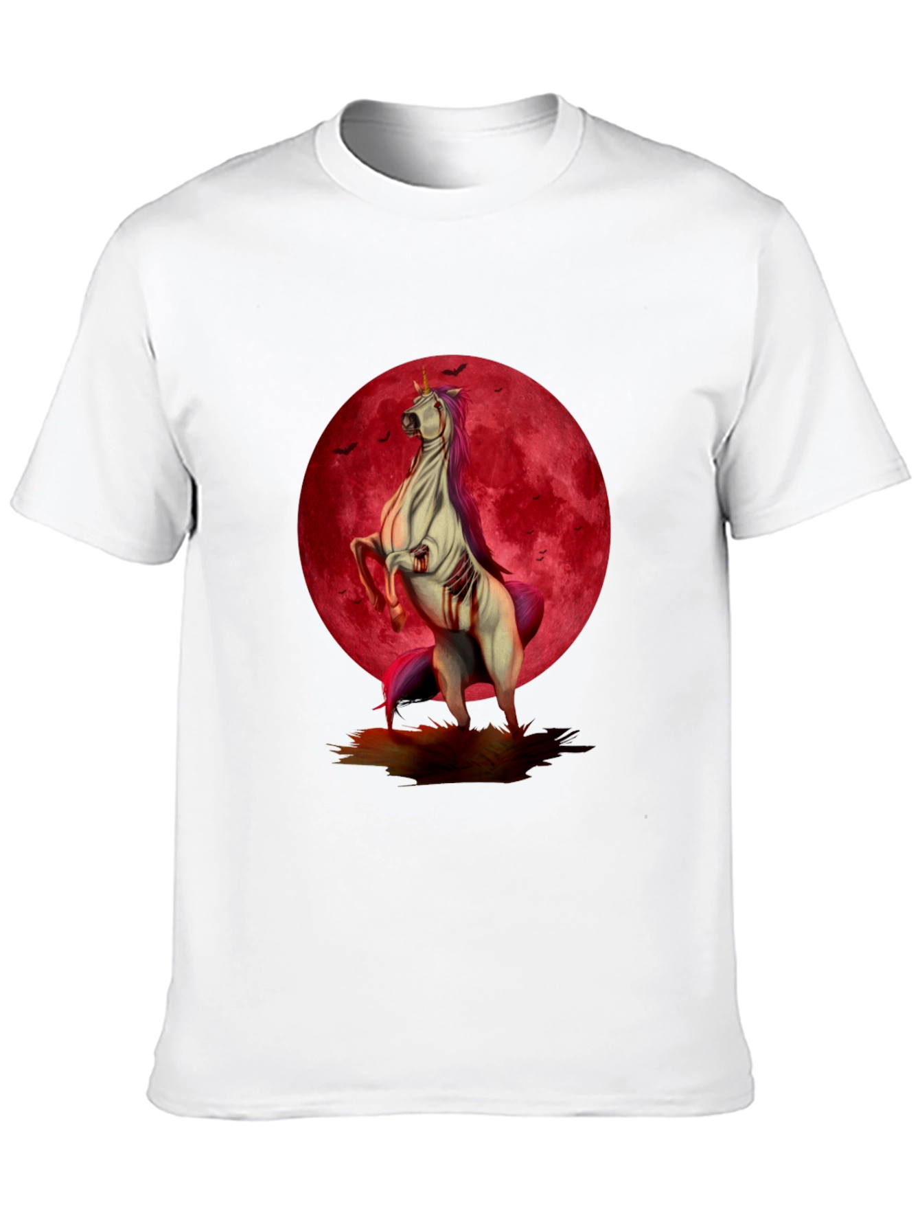 Zombie Unicorn Moon Graphic Tee