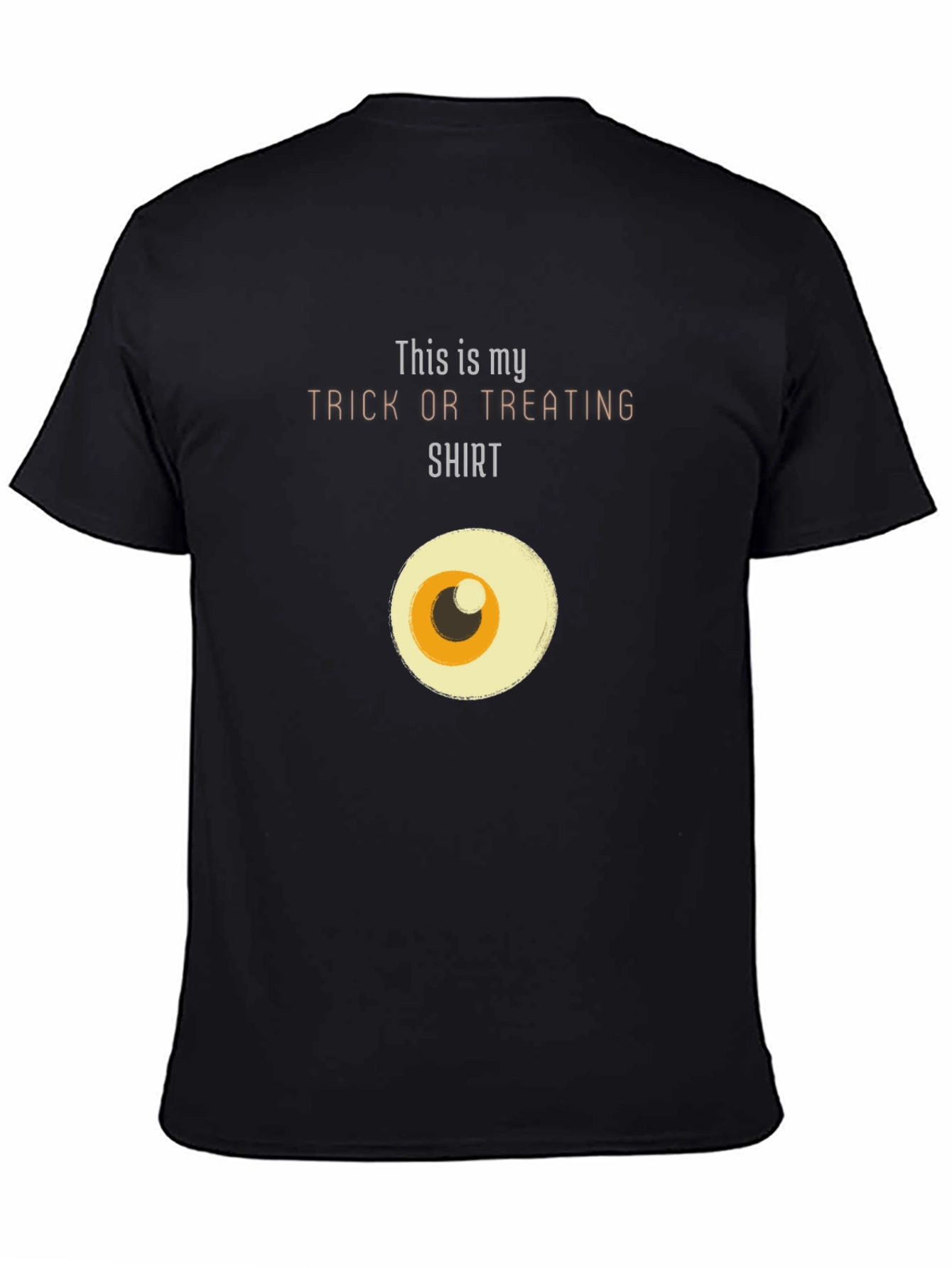 Funny Halloween Eyeball Trick or Treat Graphic Tee