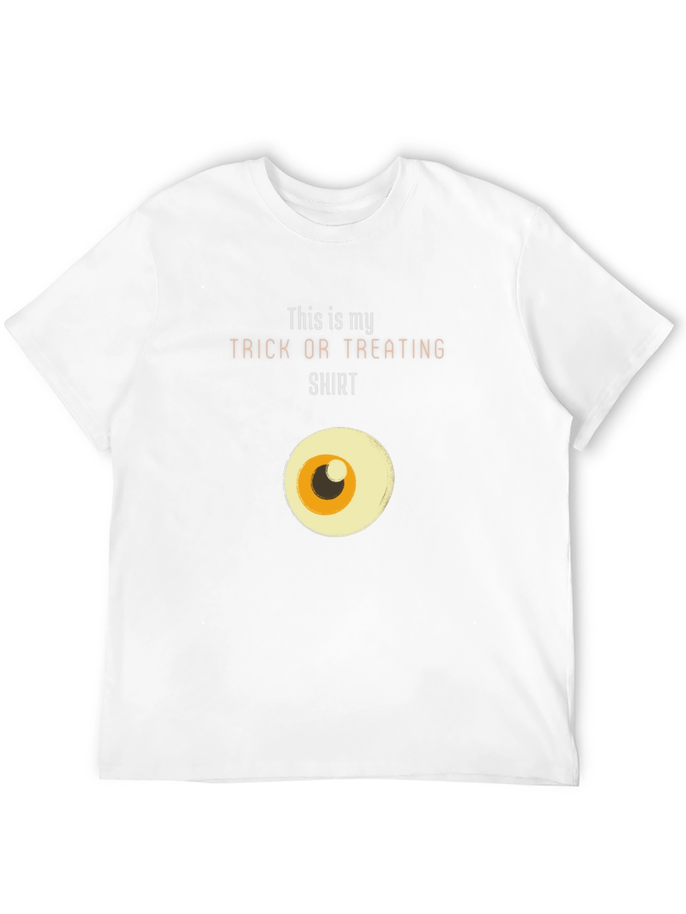 Funny Halloween Eyeball Trick or Treat Graphic Tee