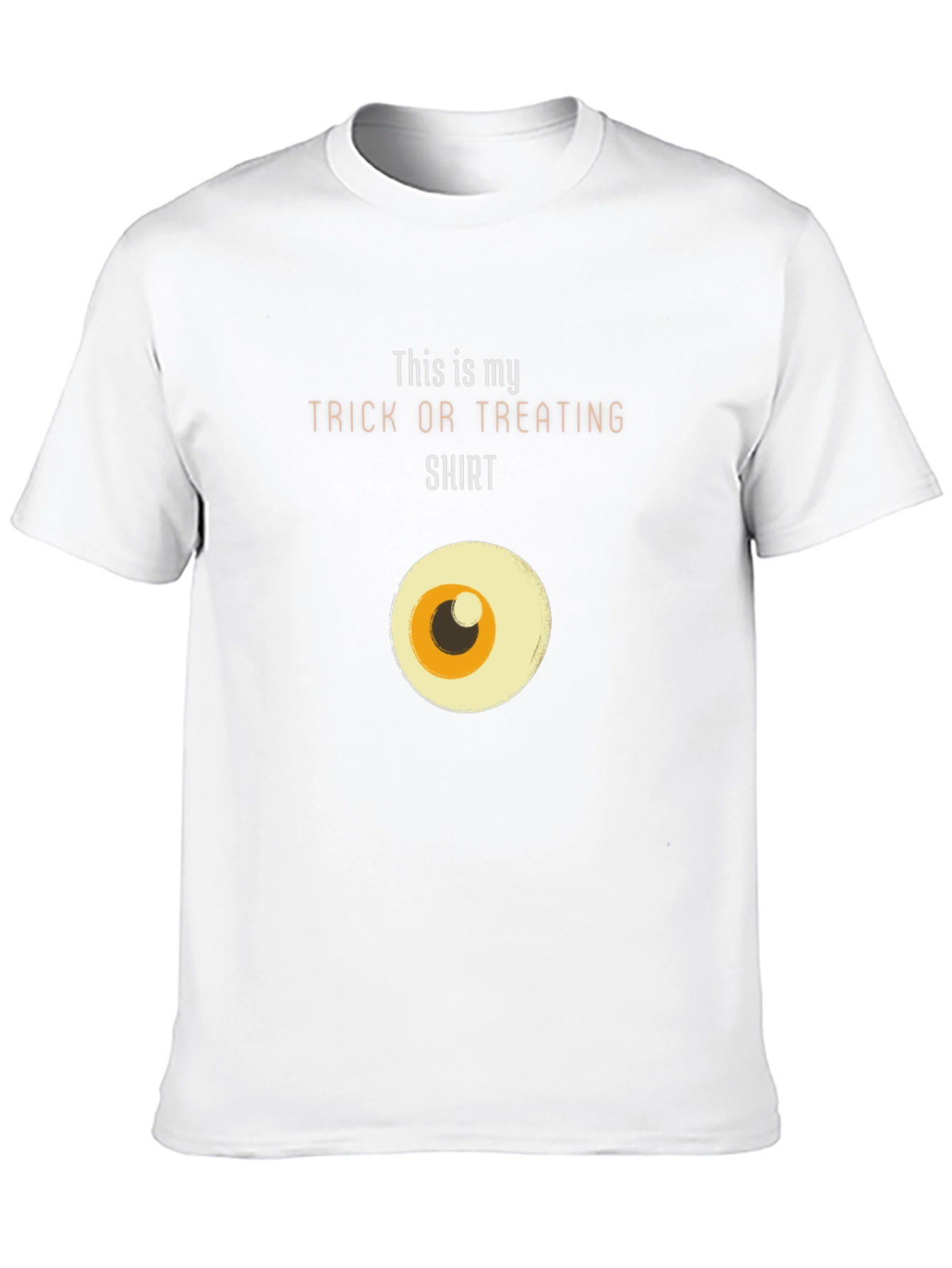 Funny Halloween Eyeball Trick or Treat Graphic Tee
