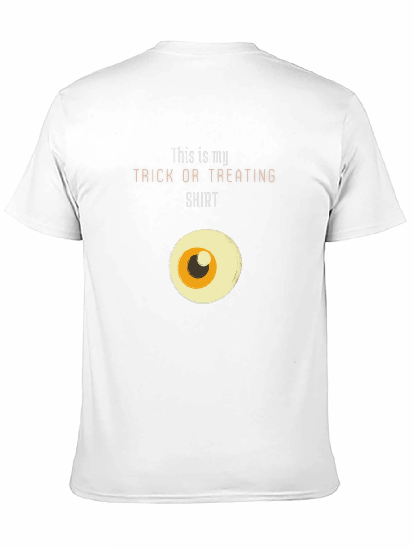 Funny Halloween Eyeball Trick or Treat Graphic Tee