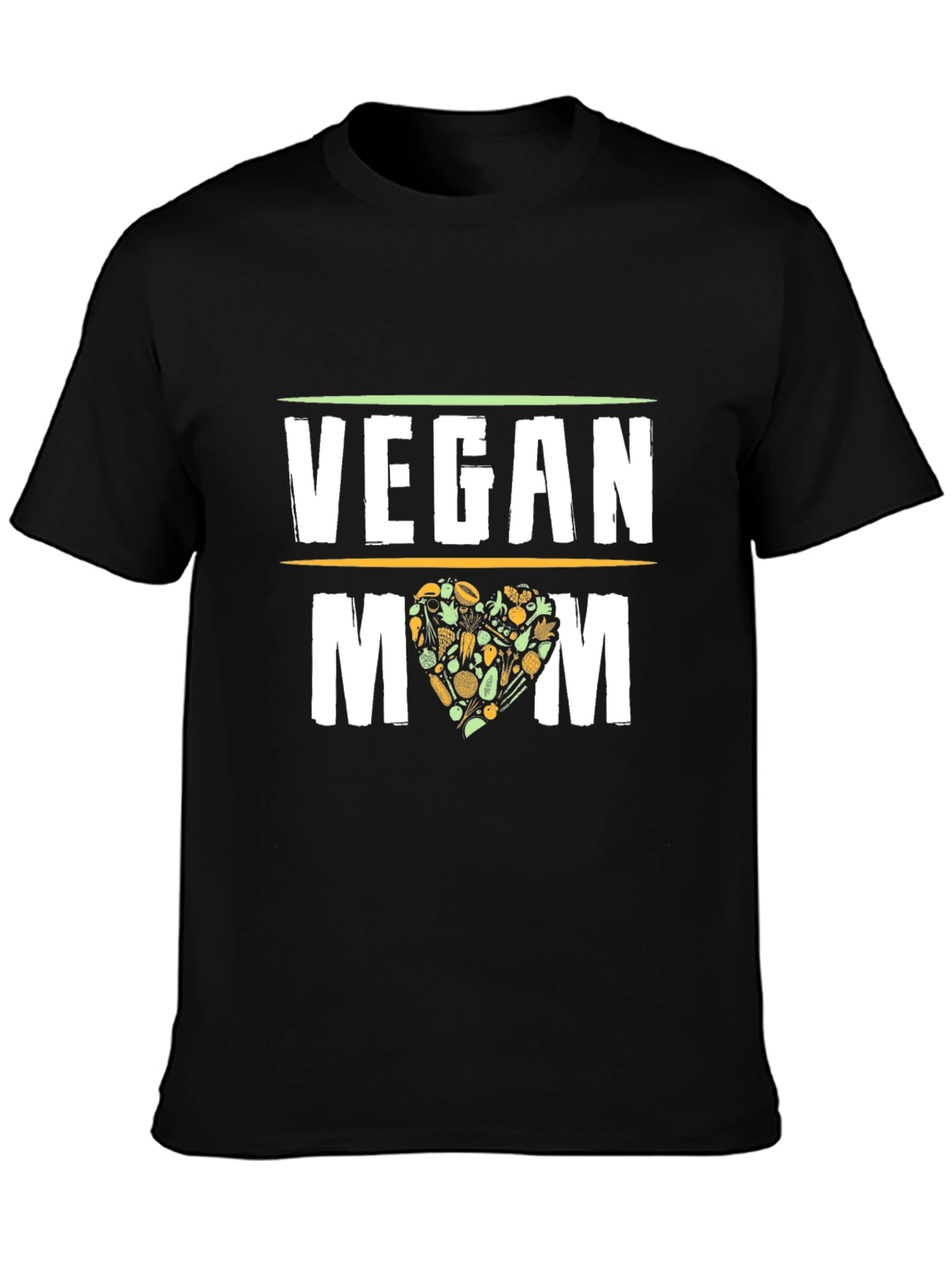 Vegan Mom T-Shirt - Black Graphic Tee