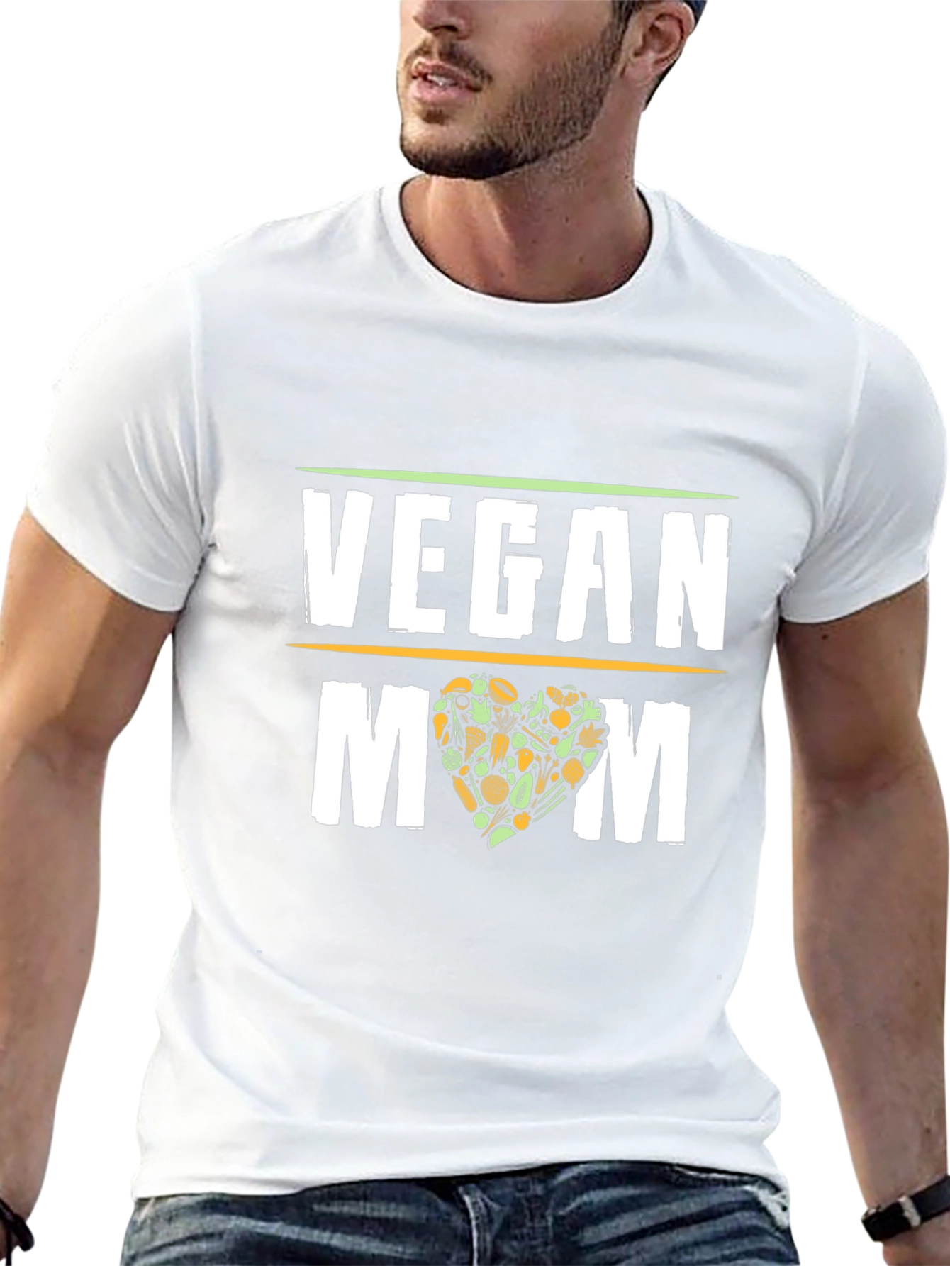 Vegan Mom T-Shirt - Black Graphic Tee
