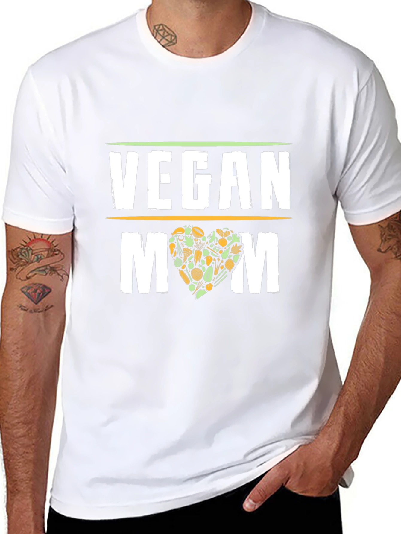 Vegan Mom T-Shirt - Black Graphic Tee