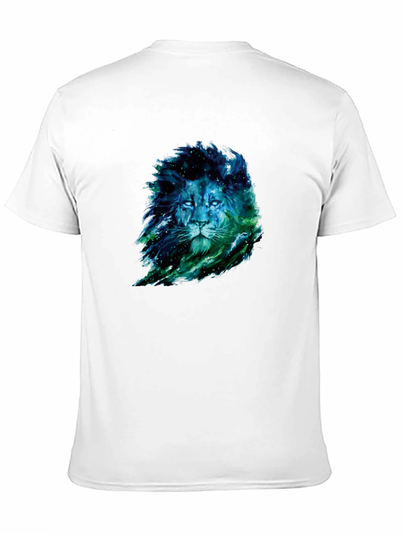 Lion Nebula Graphic Print Black T-Shirt