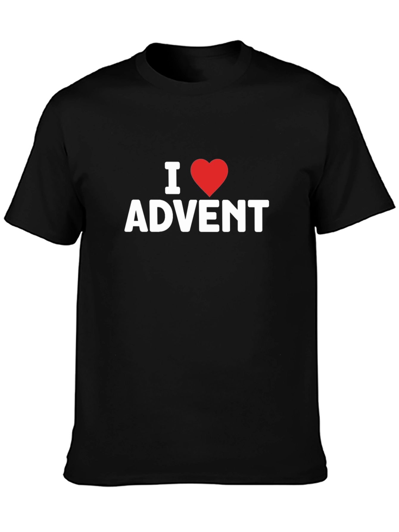 I Heart Advent Black T-Shirt