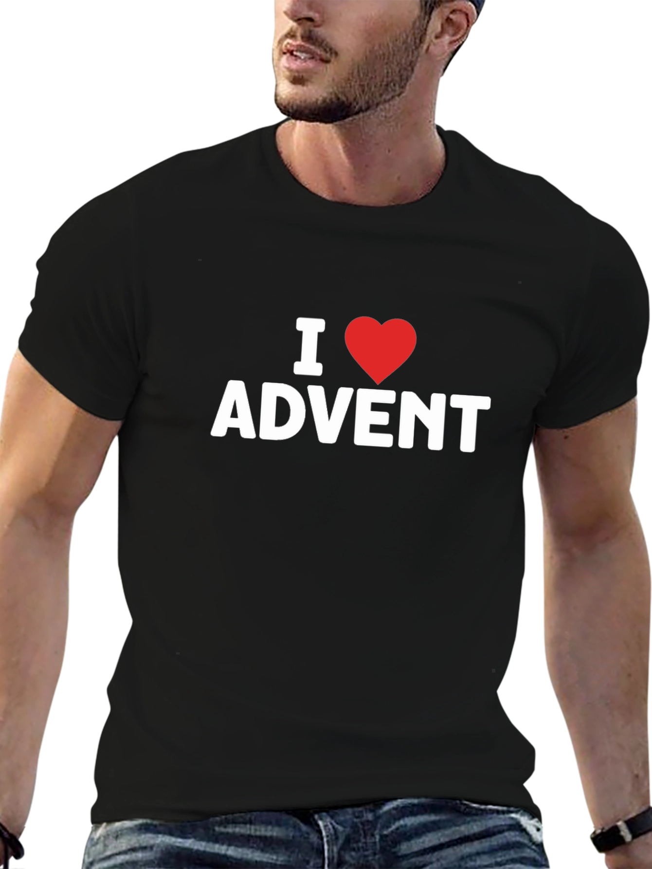 I Heart Advent Black T-Shirt