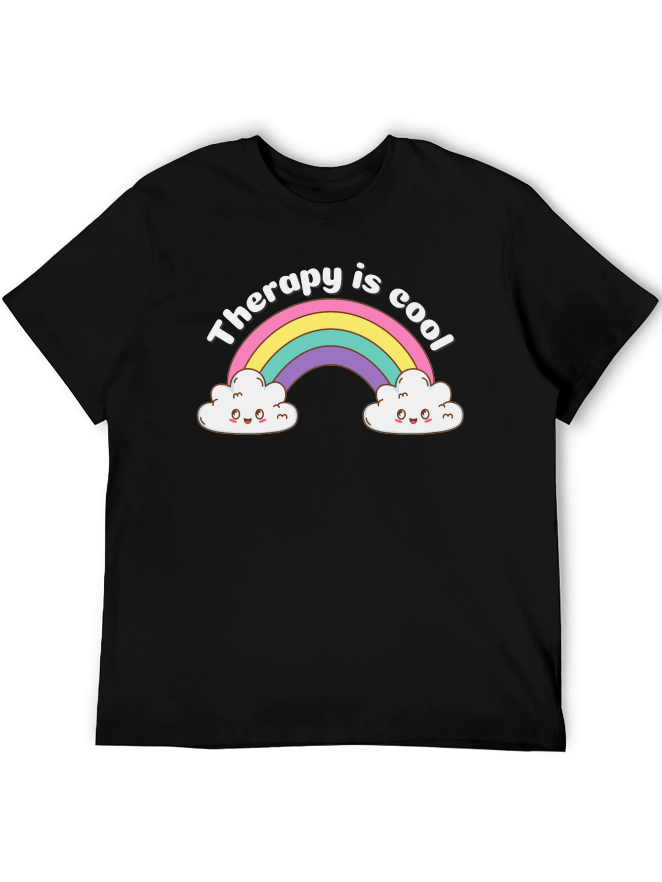 Therapy is Cool Rainbow Graphic Tee