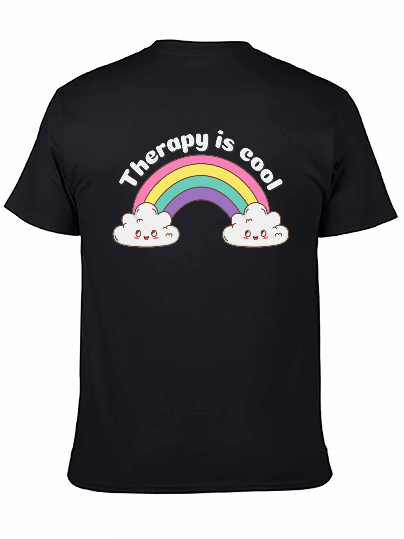 Therapy is Cool Rainbow Graphic Tee
