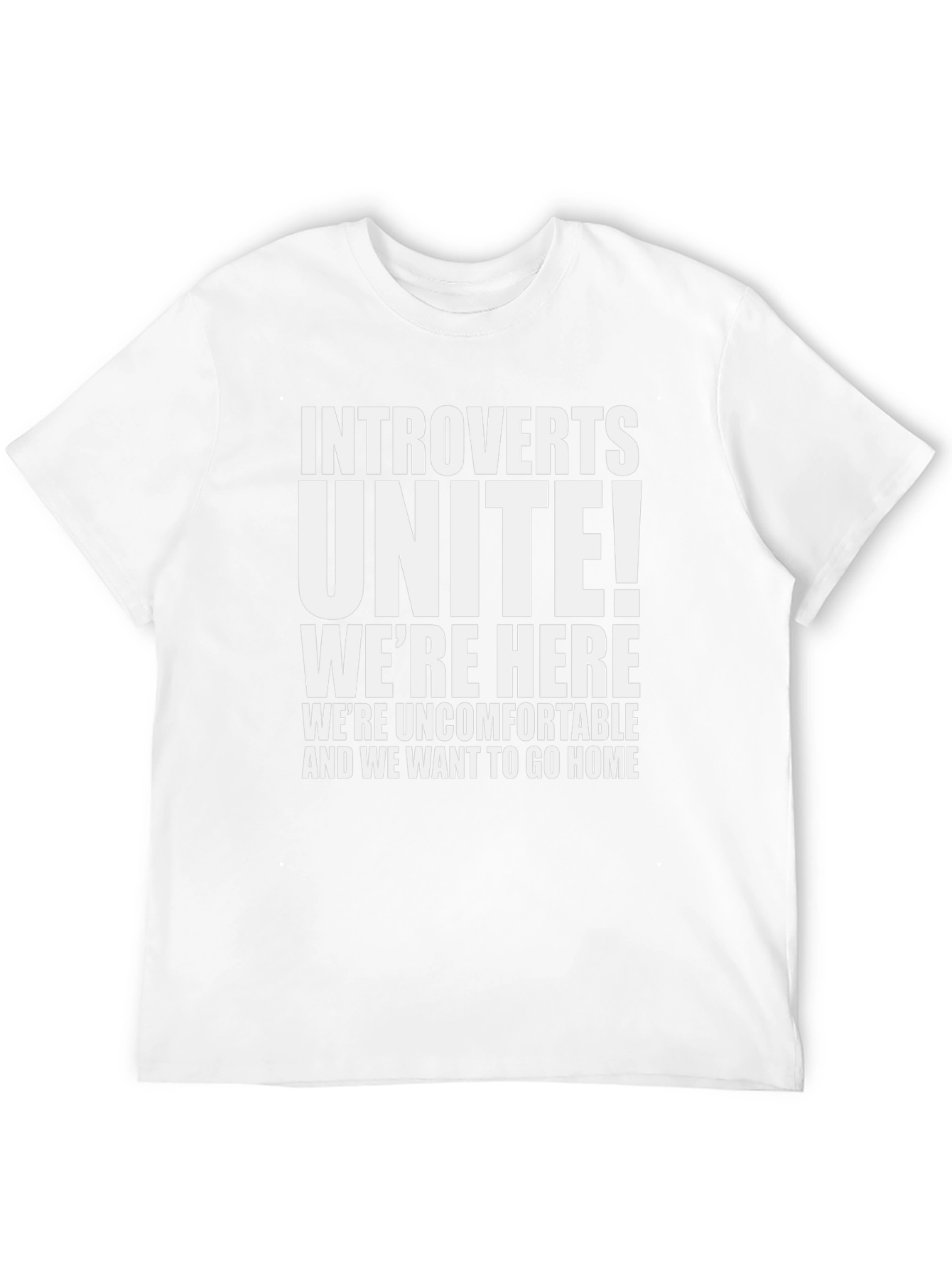 Introverts Unite Black Graphic Tee
