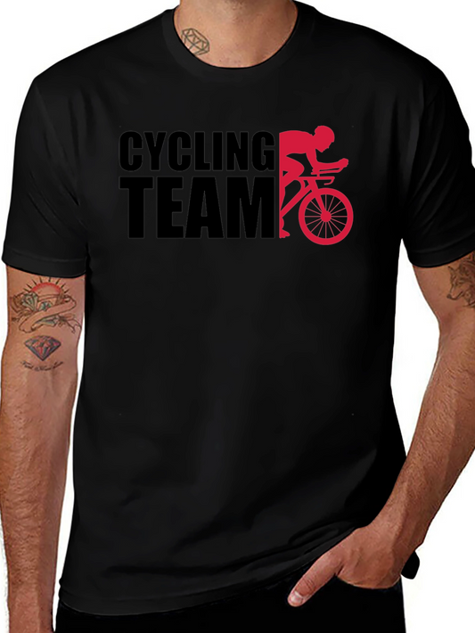 Cycling Team Graphic Tee -  Comfortable Sports T-Shirt
